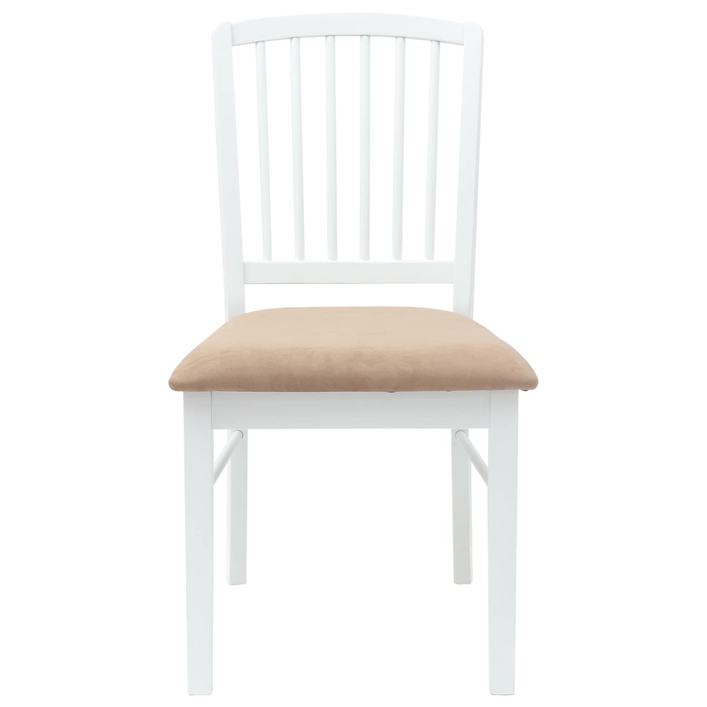 Eettafelstoelen 2 pcs Wit 50 x 52,5 x 91 cm Massief Rubberhout is nu te koop bij PeponiXL, paradijselijk wonen!