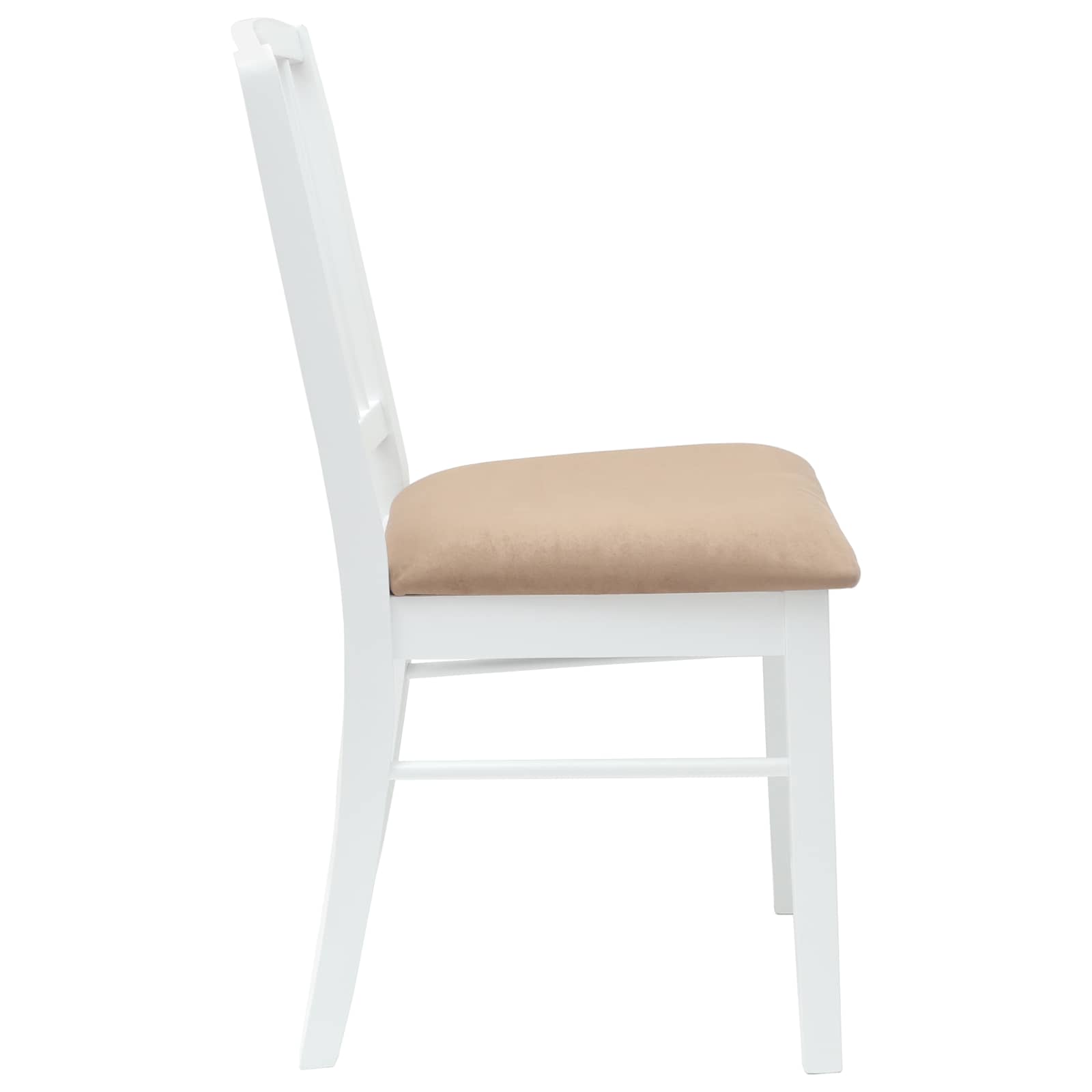 Eettafelstoelen 2 pcs Wit 50 x 52,5 x 91 cm Massief Rubberhout is nu te koop bij PeponiXL, paradijselijk wonen!