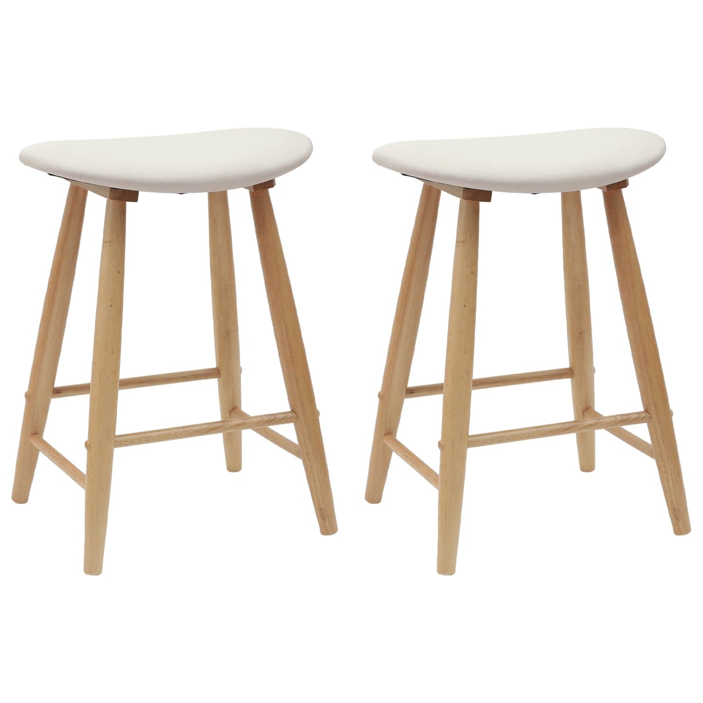 Eettafelstoelen 2 pcs Naturel 46 x 37 x 63 cm is nu te koop bij PeponiXL, paradijselijk wonen!