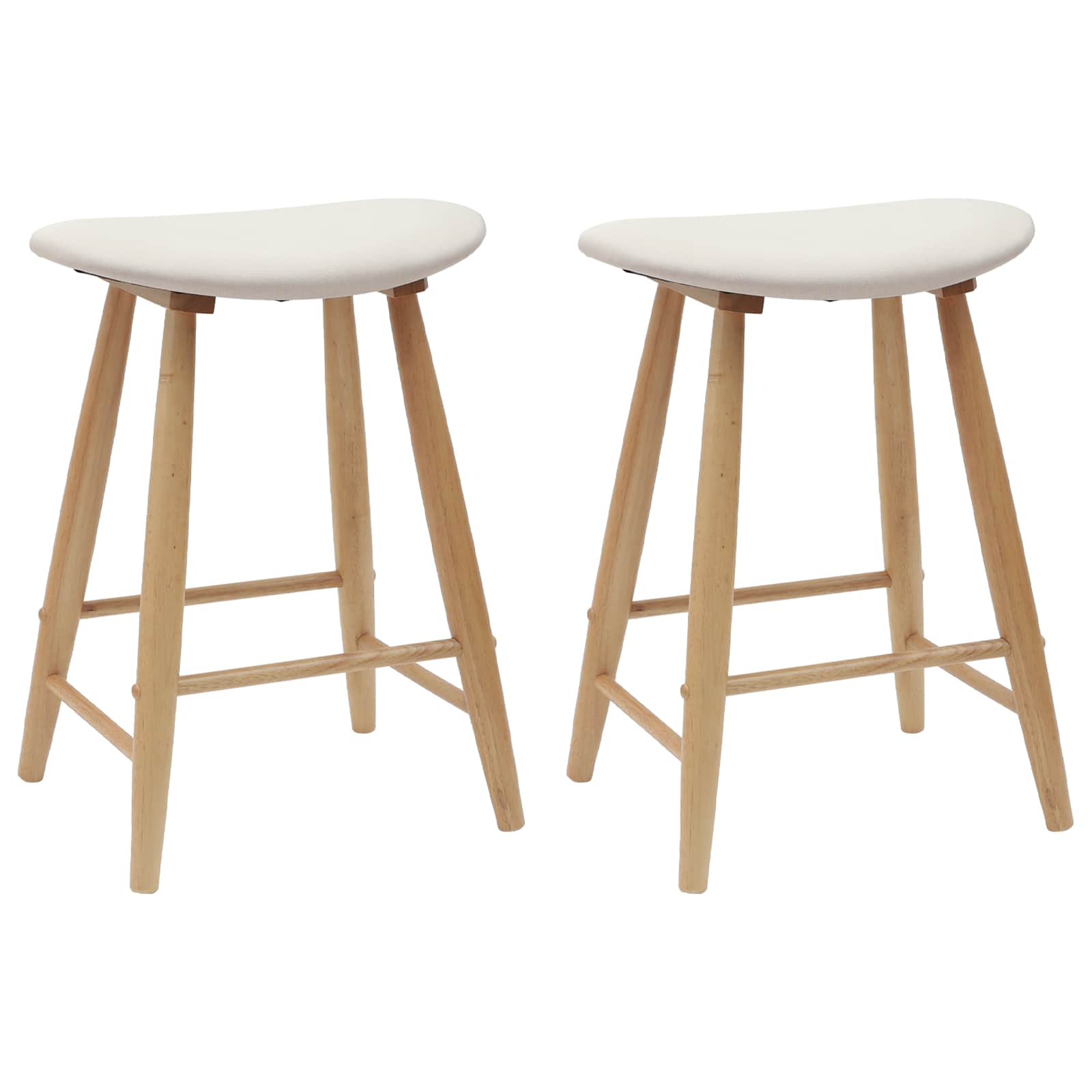 Eettafelstoelen 2 pcs Naturel 46 x 37 x 63 cm is nu te koop bij PeponiXL, paradijselijk wonen!