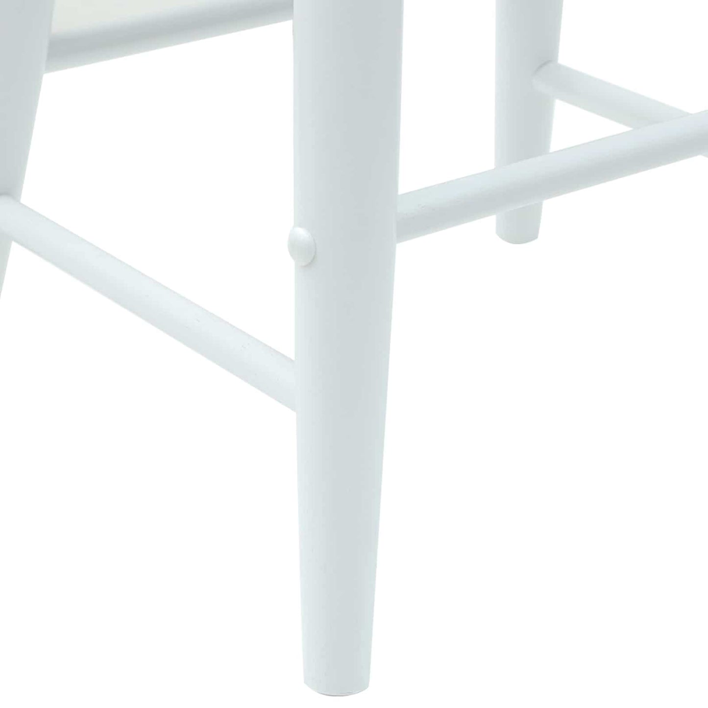 Eettafelstoelen 2 pcs Wit 46 x 37 x 63 cm Massief Rubberhout is nu te koop bij PeponiXL, paradijselijk wonen!