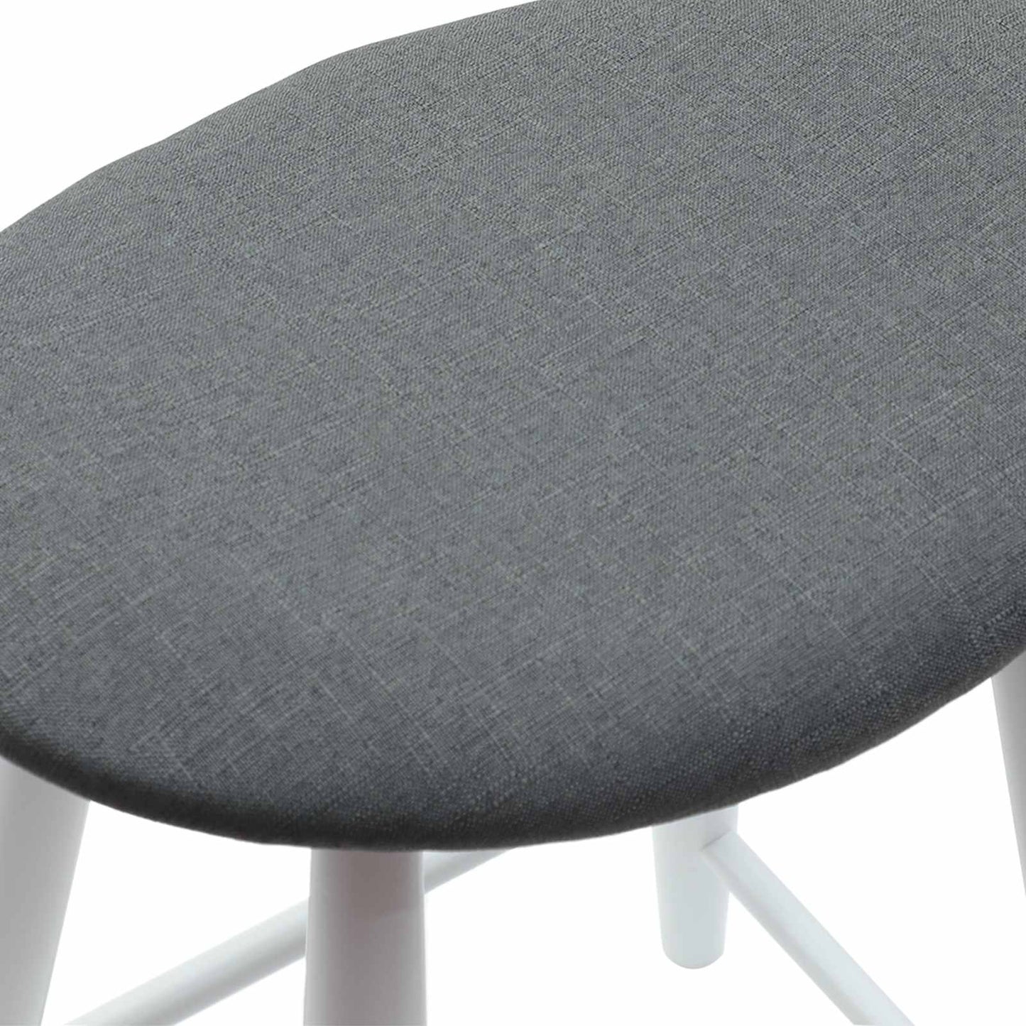 Eettafelstoelen 2 pcs Wit 46 x 37 x 63 cm Massief Rubberhout is nu te koop bij PeponiXL, paradijselijk wonen!
