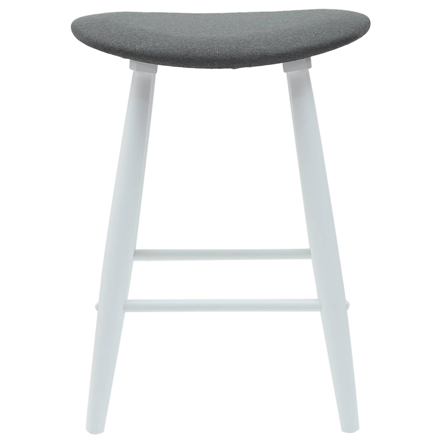 Eettafelstoelen 2 pcs Wit 46 x 37 x 63 cm Massief Rubberhout is nu te koop bij PeponiXL, paradijselijk wonen!