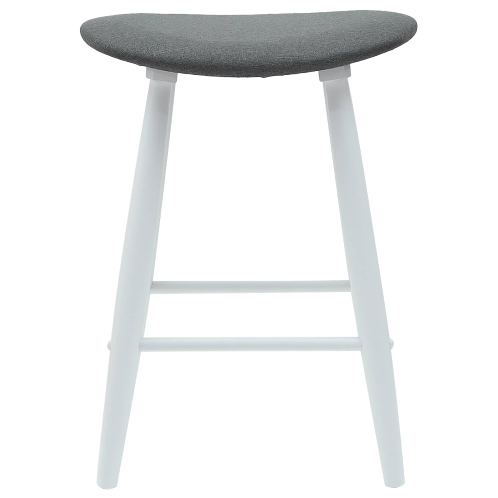 Eettafelstoelen 2 pcs Wit 46 x 37 x 63 cm Massief Rubberhout is nu te koop bij PeponiXL, paradijselijk wonen!