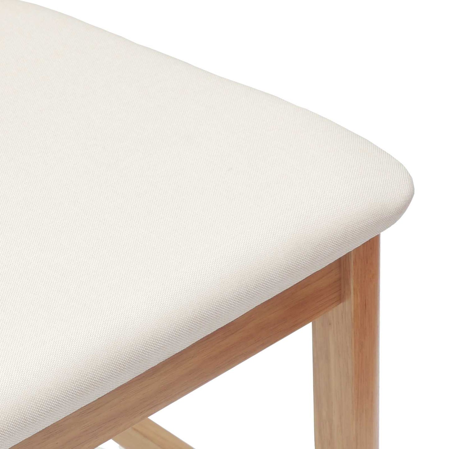 Eettafelstoelen 2 pcs Naturel 48 x 49 x 95 cm is nu te koop bij PeponiXL, paradijselijk wonen!