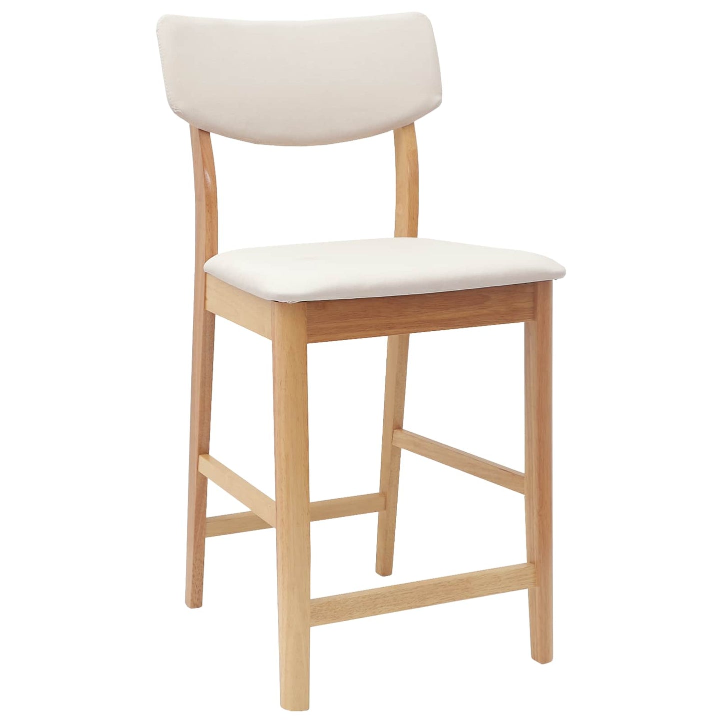Eettafelstoelen 2 pcs Naturel 48 x 49 x 95 cm is nu te koop bij PeponiXL, paradijselijk wonen!