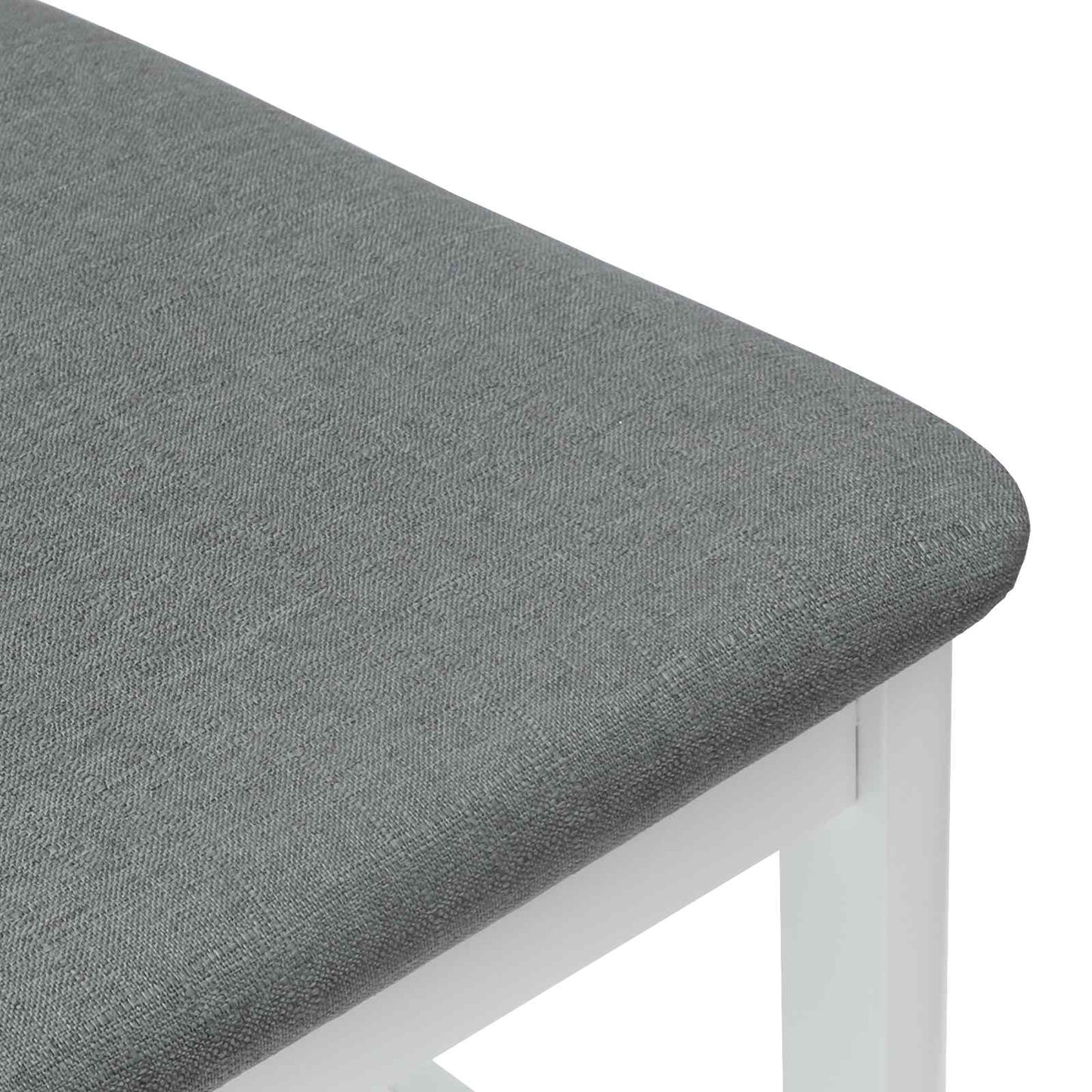Eettafelstoelen 2 pcs Wit 48 x 49 x 95 cm Massief Rubberhout is nu te koop bij PeponiXL, paradijselijk wonen!