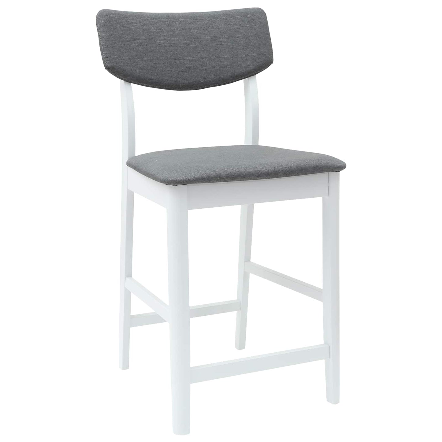 Eettafelstoelen 2 pcs Wit 48 x 49 x 95 cm Massief Rubberhout is nu te koop bij PeponiXL, paradijselijk wonen!