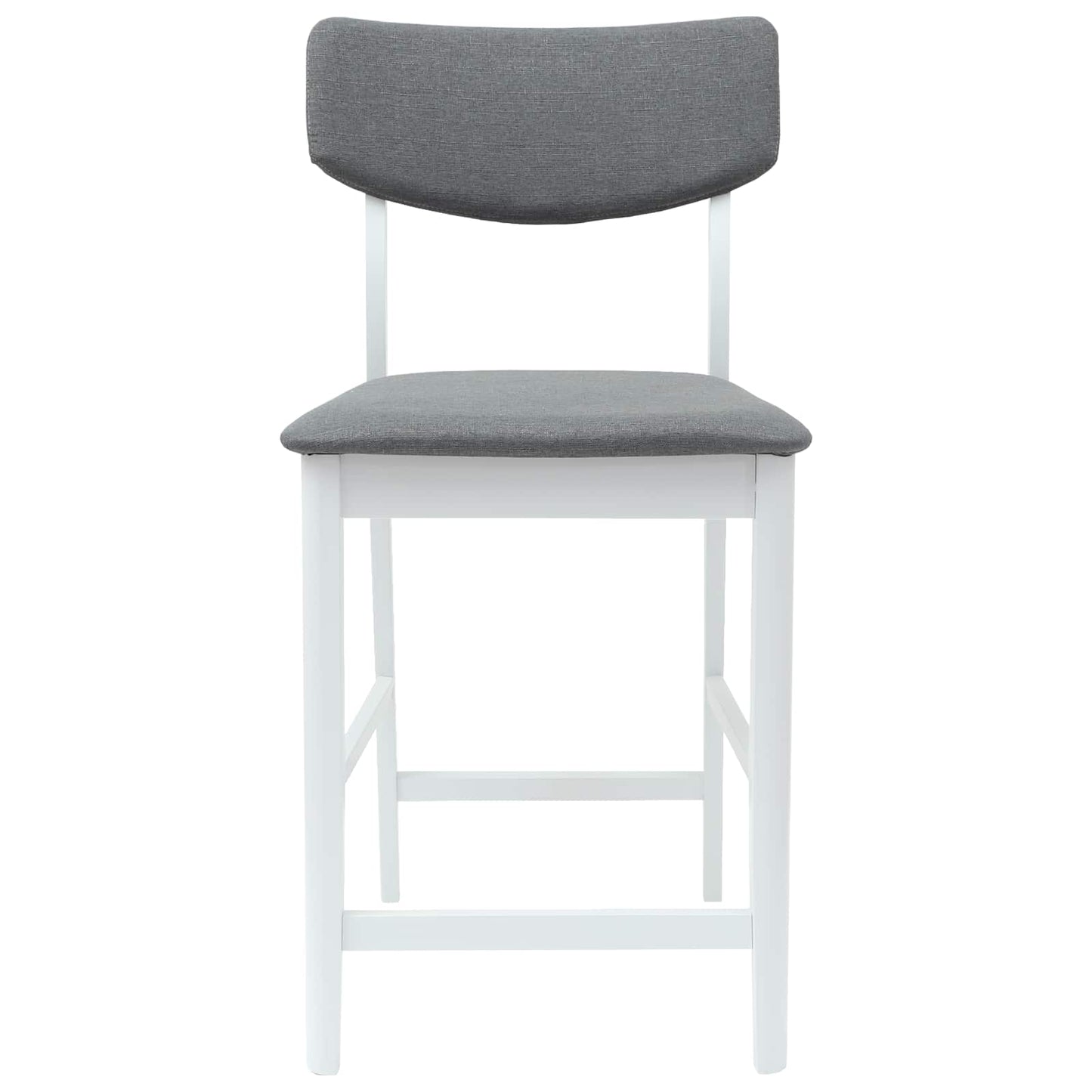Eettafelstoelen 2 pcs Wit 48 x 49 x 95 cm Massief Rubberhout is nu te koop bij PeponiXL, paradijselijk wonen!
