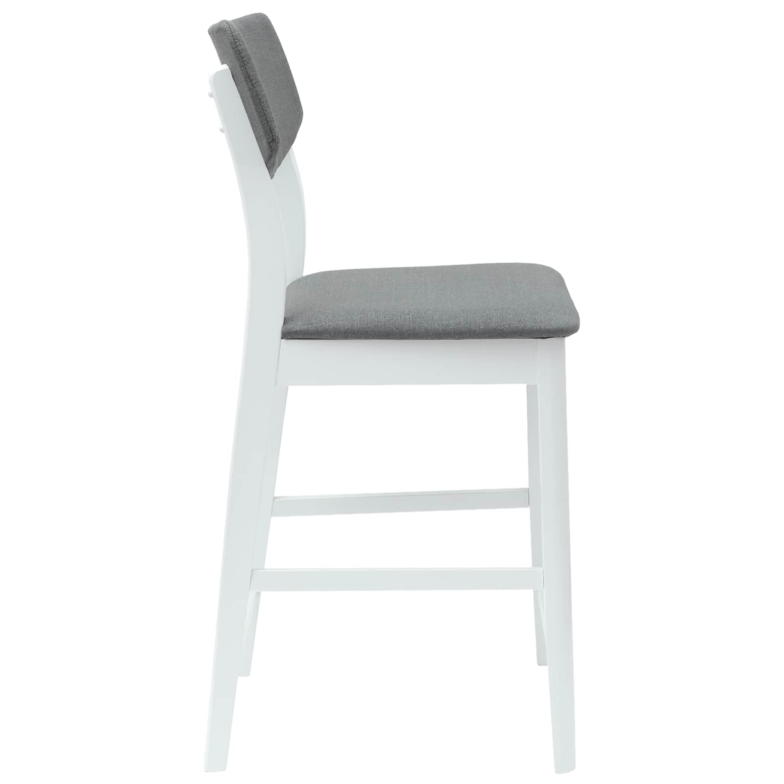 Eettafelstoelen 2 pcs Wit 48 x 49 x 95 cm Massief Rubberhout is nu te koop bij PeponiXL, paradijselijk wonen!