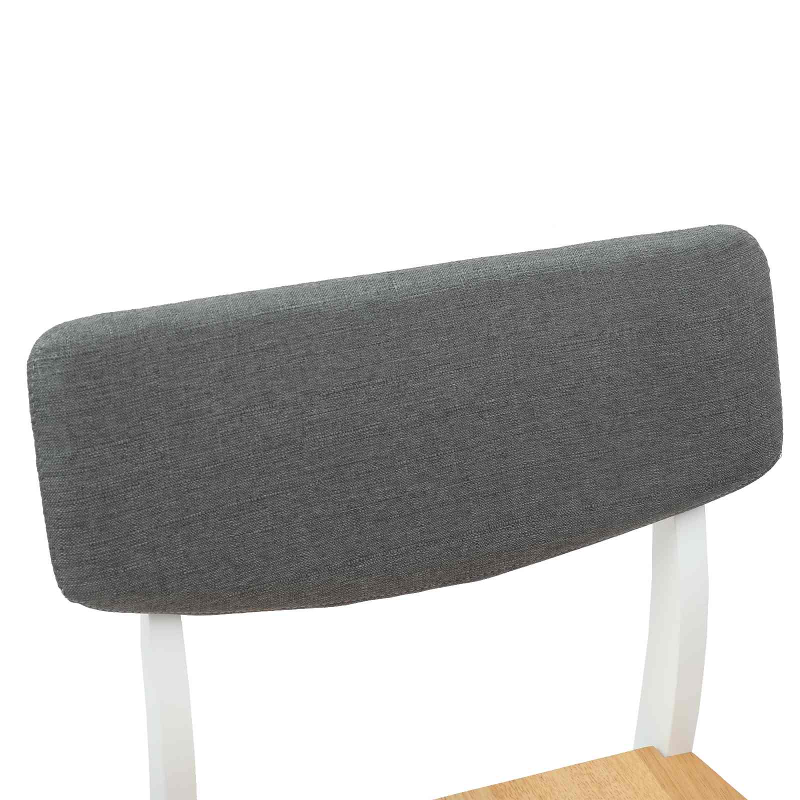 Eettafelstoelen 2 pcs Wit 48 x 49 x 95 cm Massief Rubberhout is nu te koop bij PeponiXL, paradijselijk wonen!