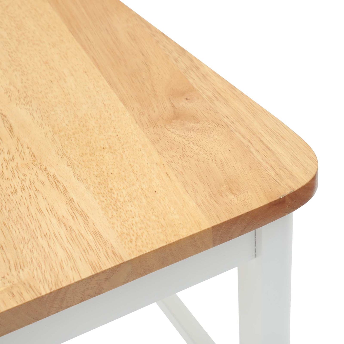 Eettafelstoelen 2 pcs Wit 48 x 49 x 95 cm Massief Rubberhout is nu te koop bij PeponiXL, paradijselijk wonen!