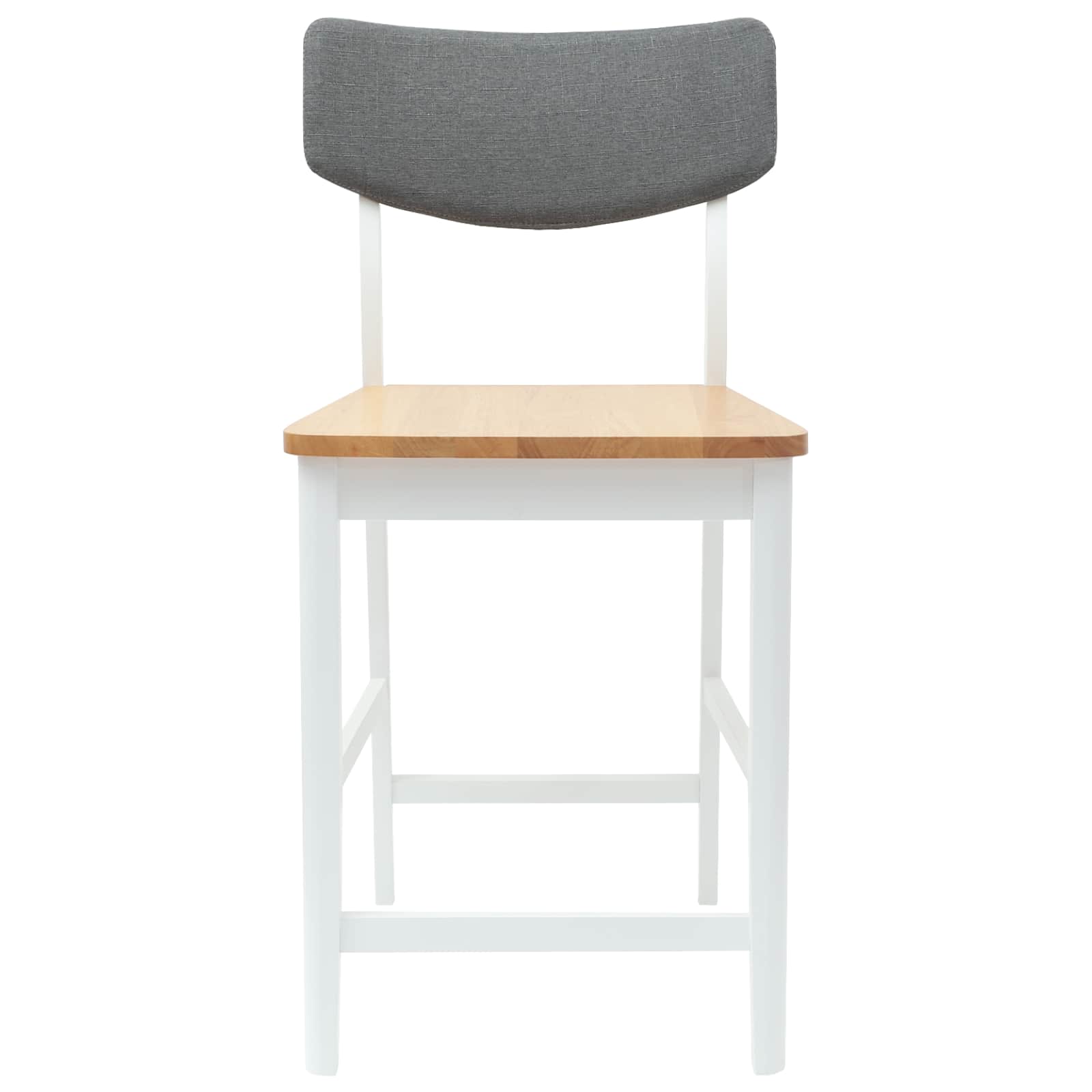 Eettafelstoelen 2 pcs Wit 48 x 49 x 95 cm Massief Rubberhout is nu te koop bij PeponiXL, paradijselijk wonen!