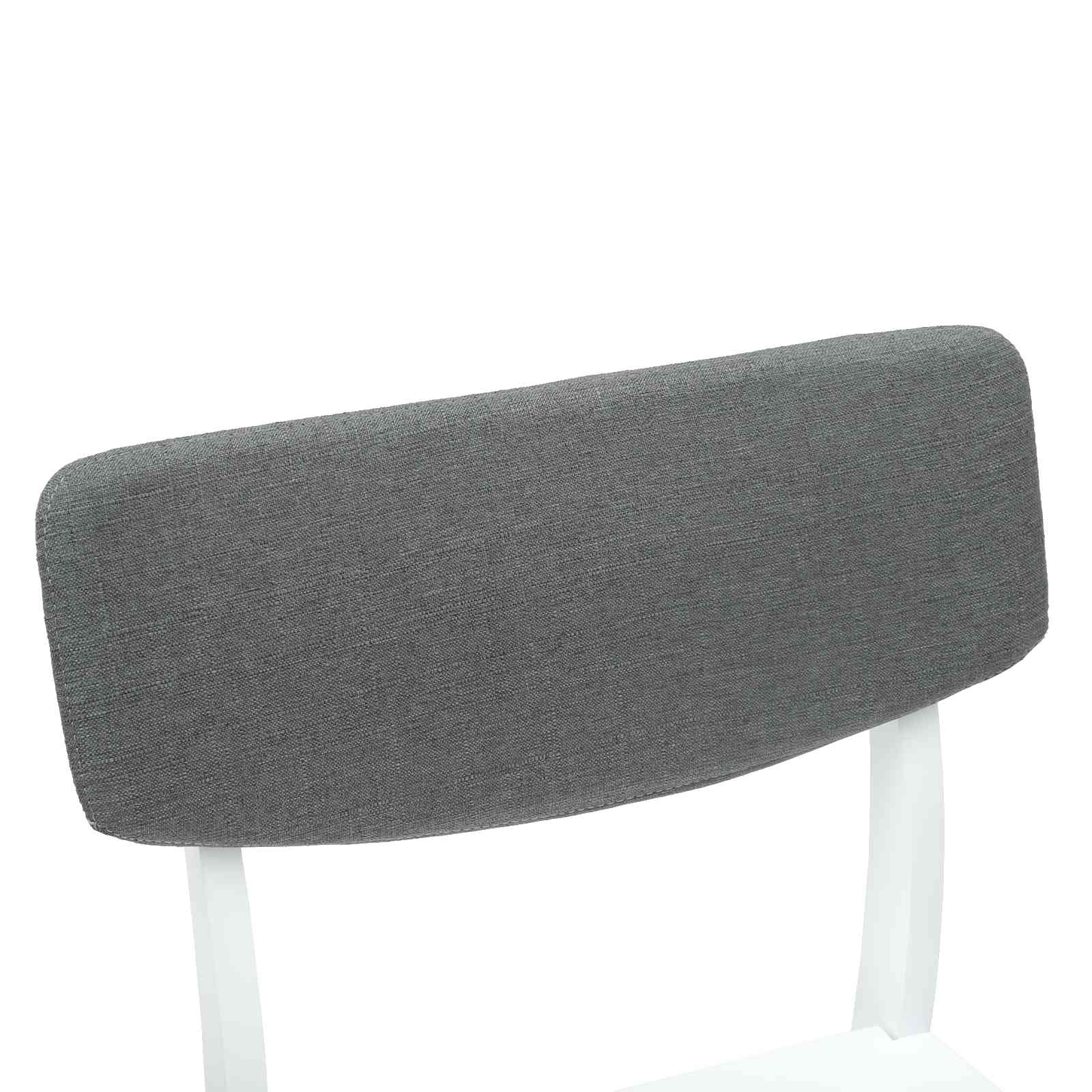 Eettafelstoelen 2 pcs Wit 48 x 49 x 95 cm Massief Rubberhout is nu te koop bij PeponiXL, paradijselijk wonen!