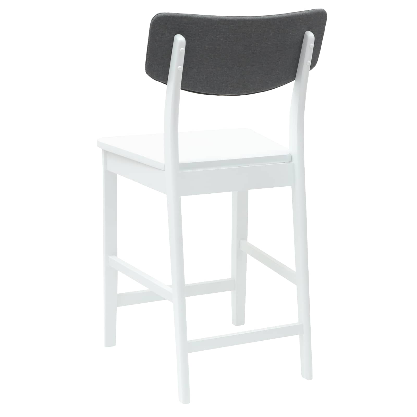Eettafelstoelen 2 pcs Wit 48 x 49 x 95 cm Massief Rubberhout is nu te koop bij PeponiXL, paradijselijk wonen!