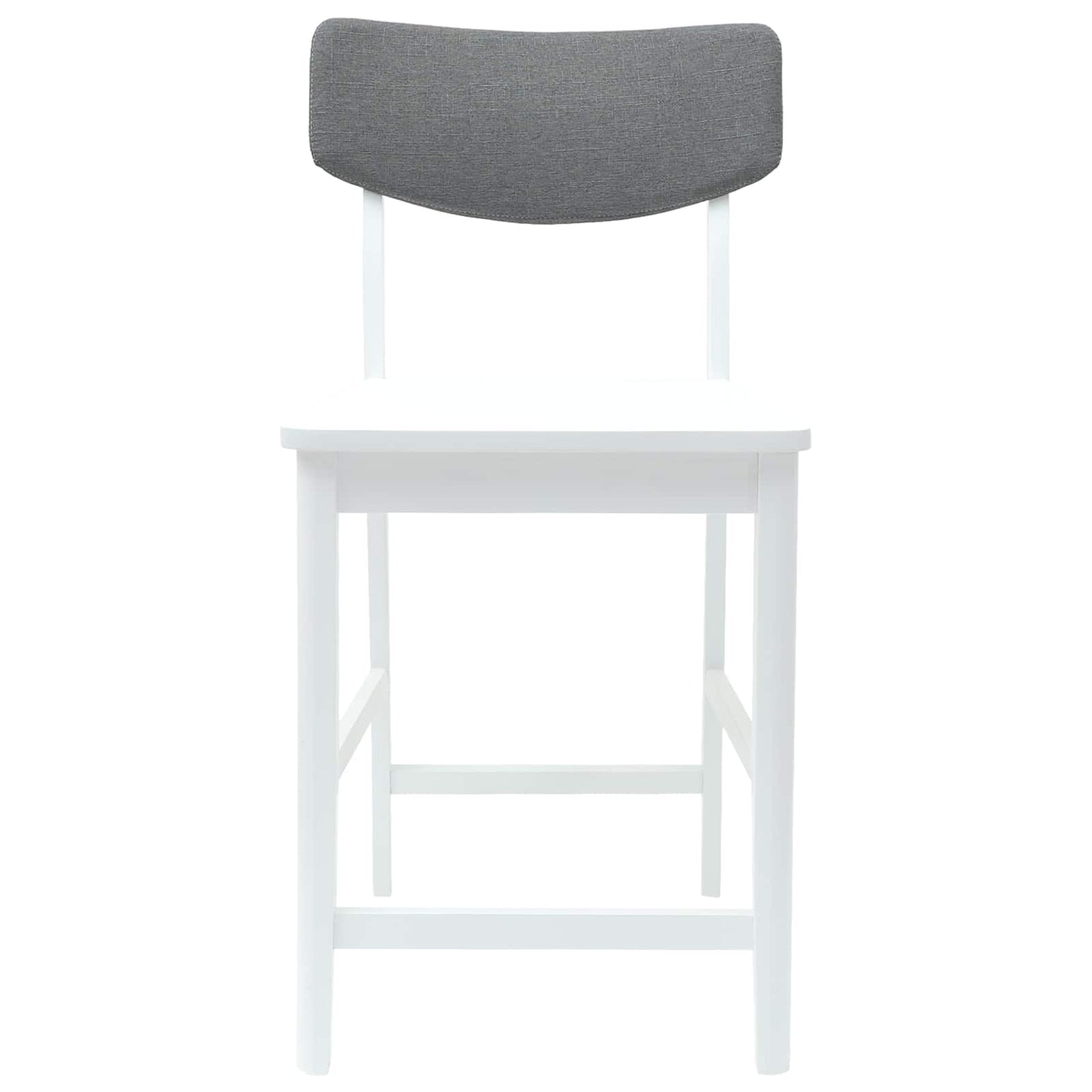 Eettafelstoelen 2 pcs Wit 48 x 49 x 95 cm Massief Rubberhout is nu te koop bij PeponiXL, paradijselijk wonen!