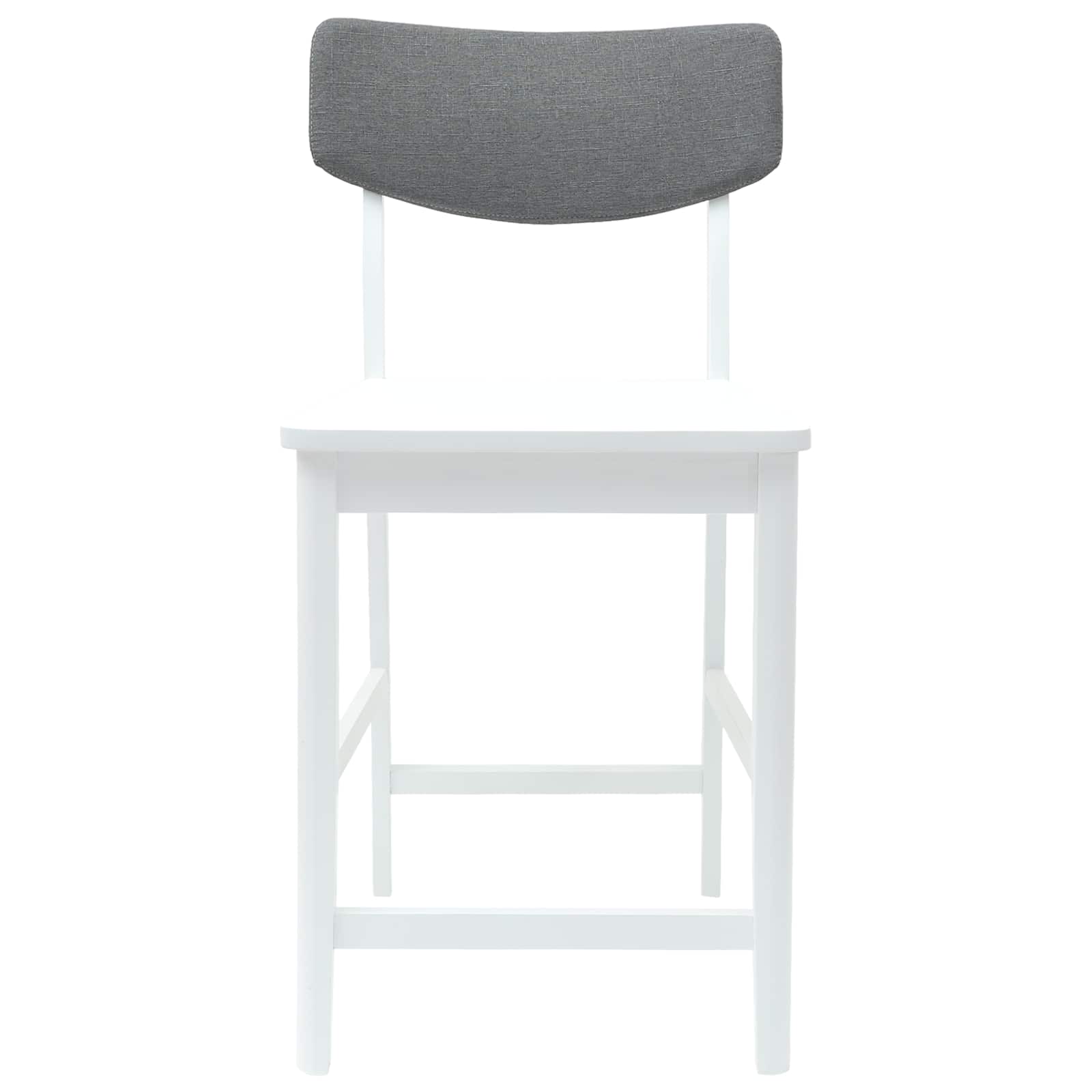 Eettafelstoelen 2 pcs Wit 48 x 49 x 95 cm Massief Rubberhout is nu te koop bij PeponiXL, paradijselijk wonen!