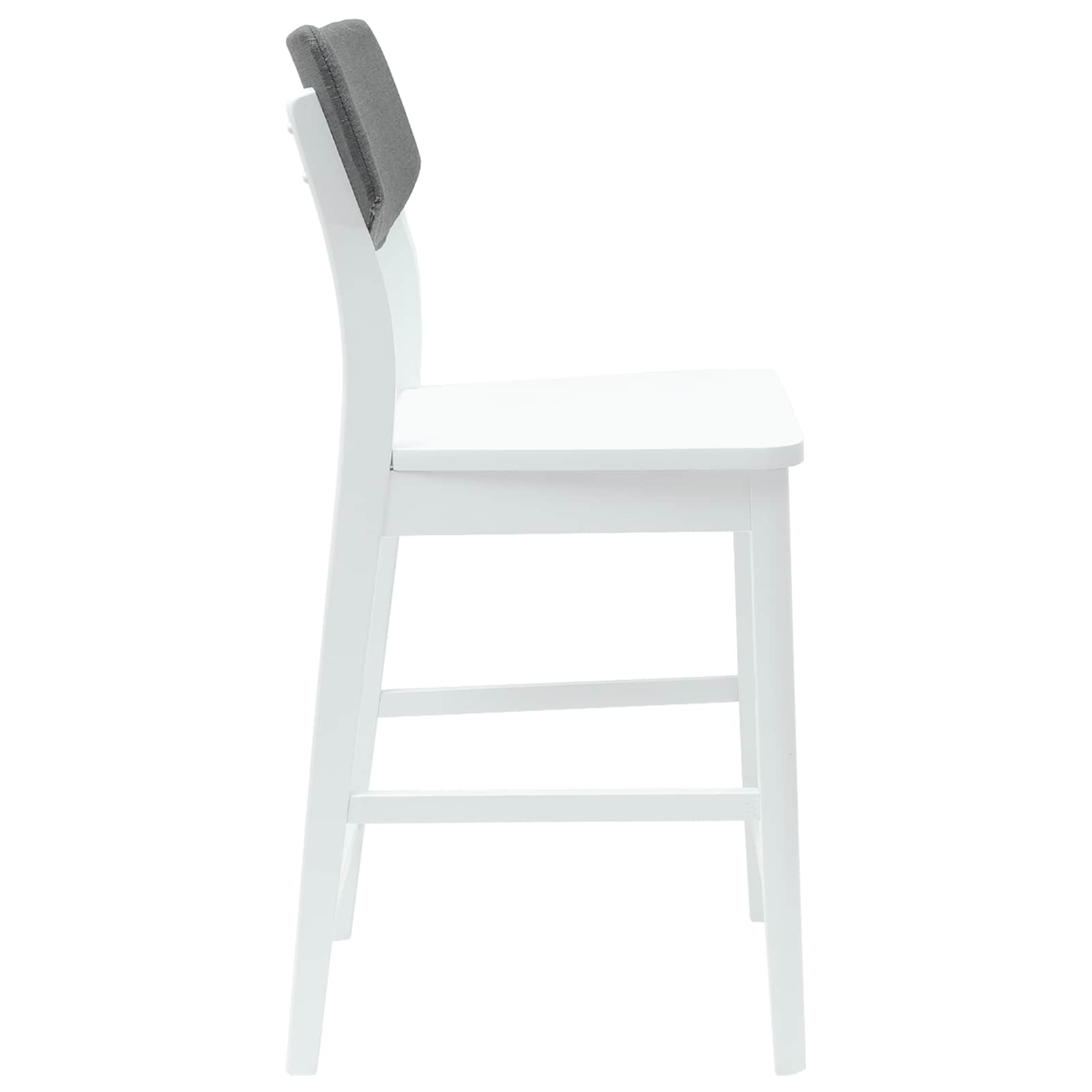 Eettafelstoelen 2 pcs Wit 48 x 49 x 95 cm Massief Rubberhout is nu te koop bij PeponiXL, paradijselijk wonen!