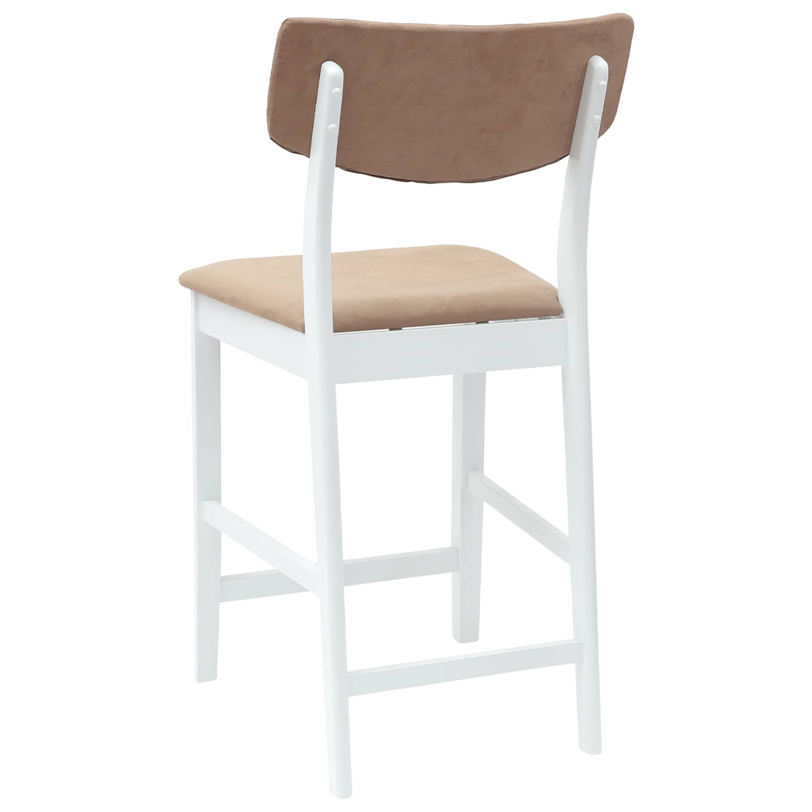 Eettafelstoelen 2 pcs Wit 48 x 49 x 95 cm Massief Rubberhout is nu te koop bij PeponiXL, paradijselijk wonen!