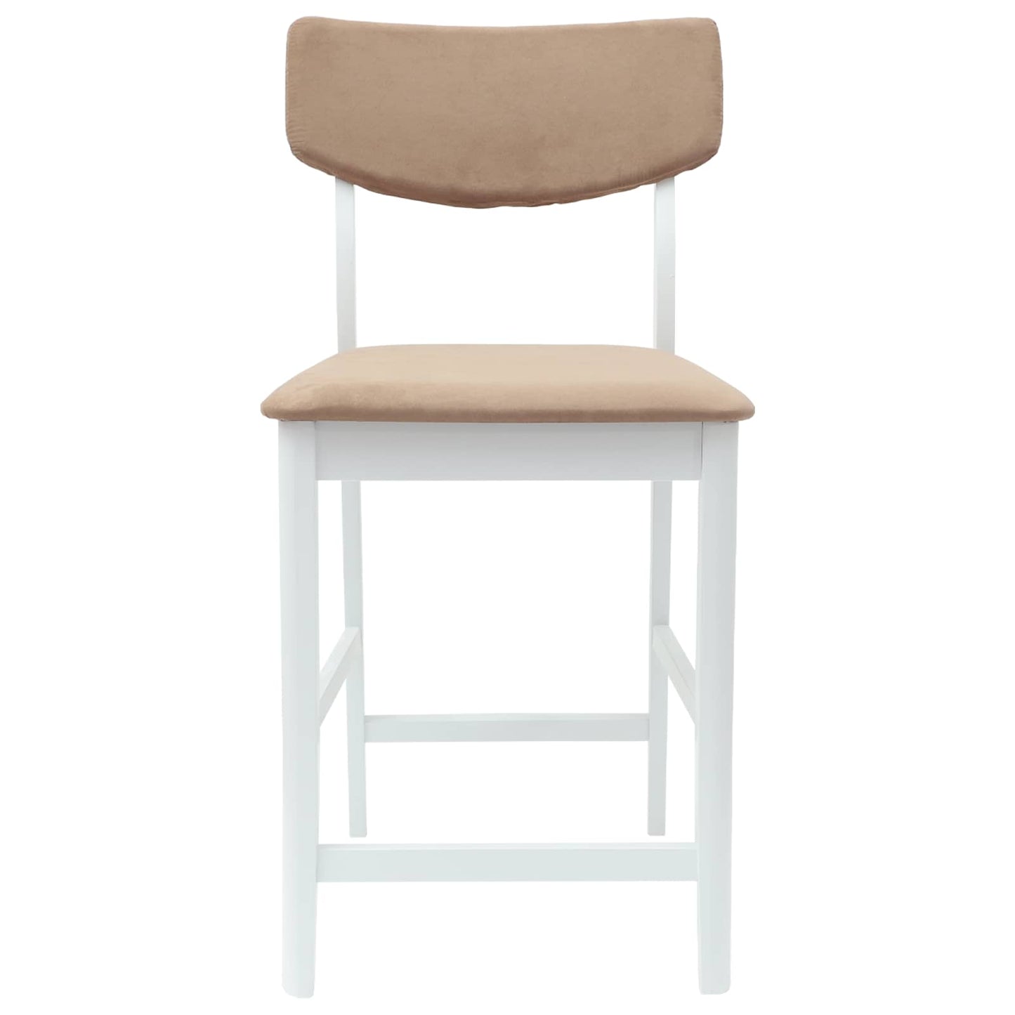 Eettafelstoelen 2 pcs Wit 48 x 49 x 95 cm Massief Rubberhout is nu te koop bij PeponiXL, paradijselijk wonen!