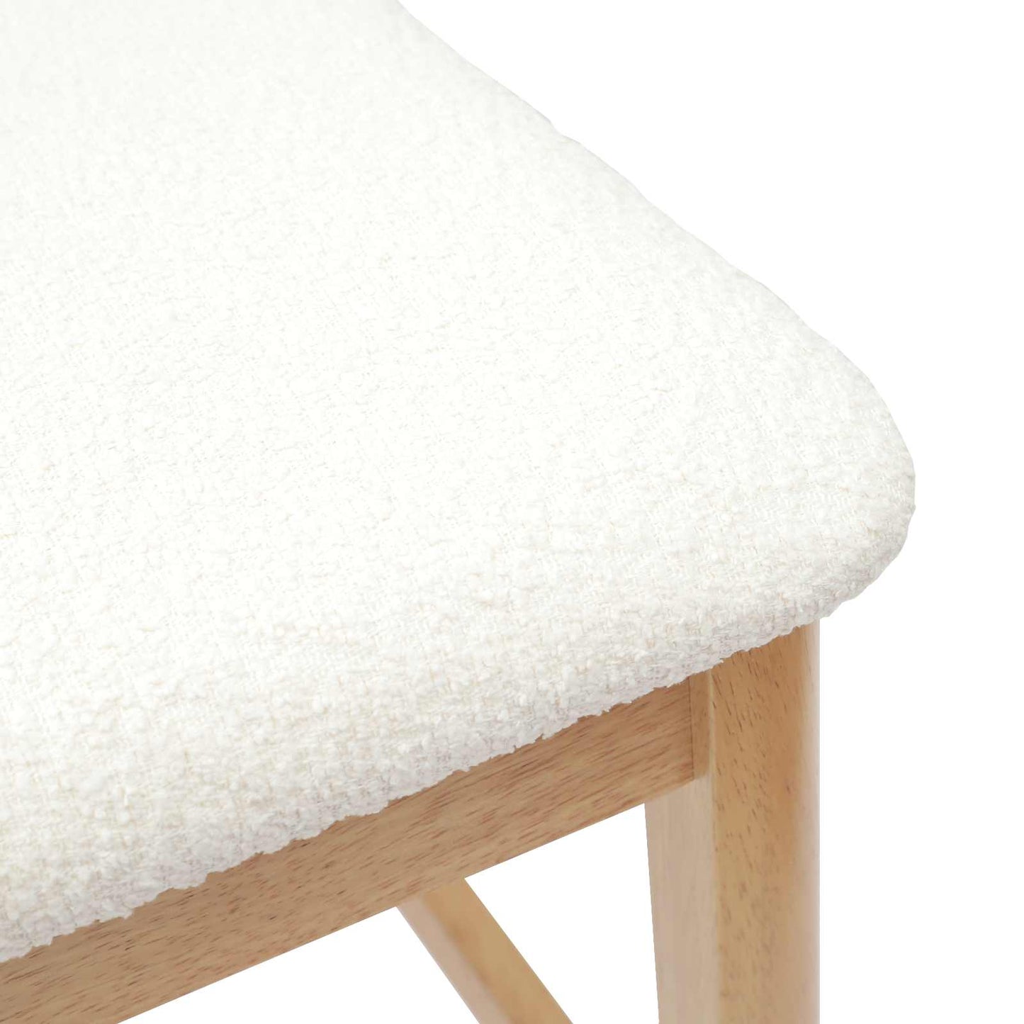 Eettafelstoelen 2 pcs Naturel 48 x 49 x 95 cm is nu te koop bij PeponiXL, paradijselijk wonen!