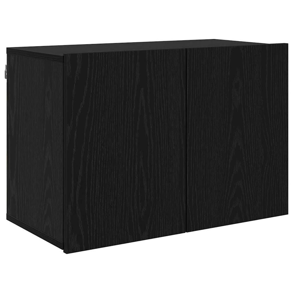 TV Eenheden Wandgemonteerd 6 pcs Zwart eiken Bewerkt hout is nu te koop bij PeponiXL, paradijselijk wonen!