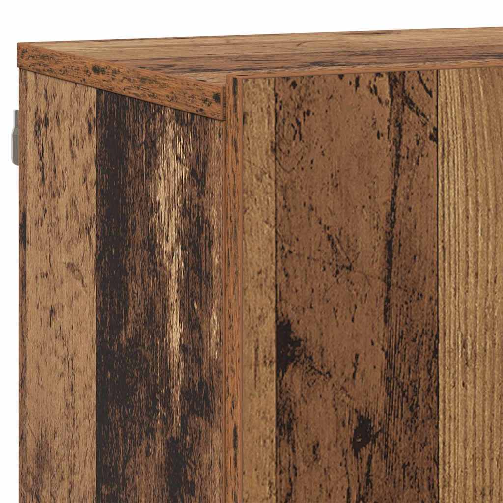 TV Wand Eenheden met LED met LED 5 pcs Oud hout Bewerkt hout is nu te koop bij PeponiXL, paradijselijk wonen!