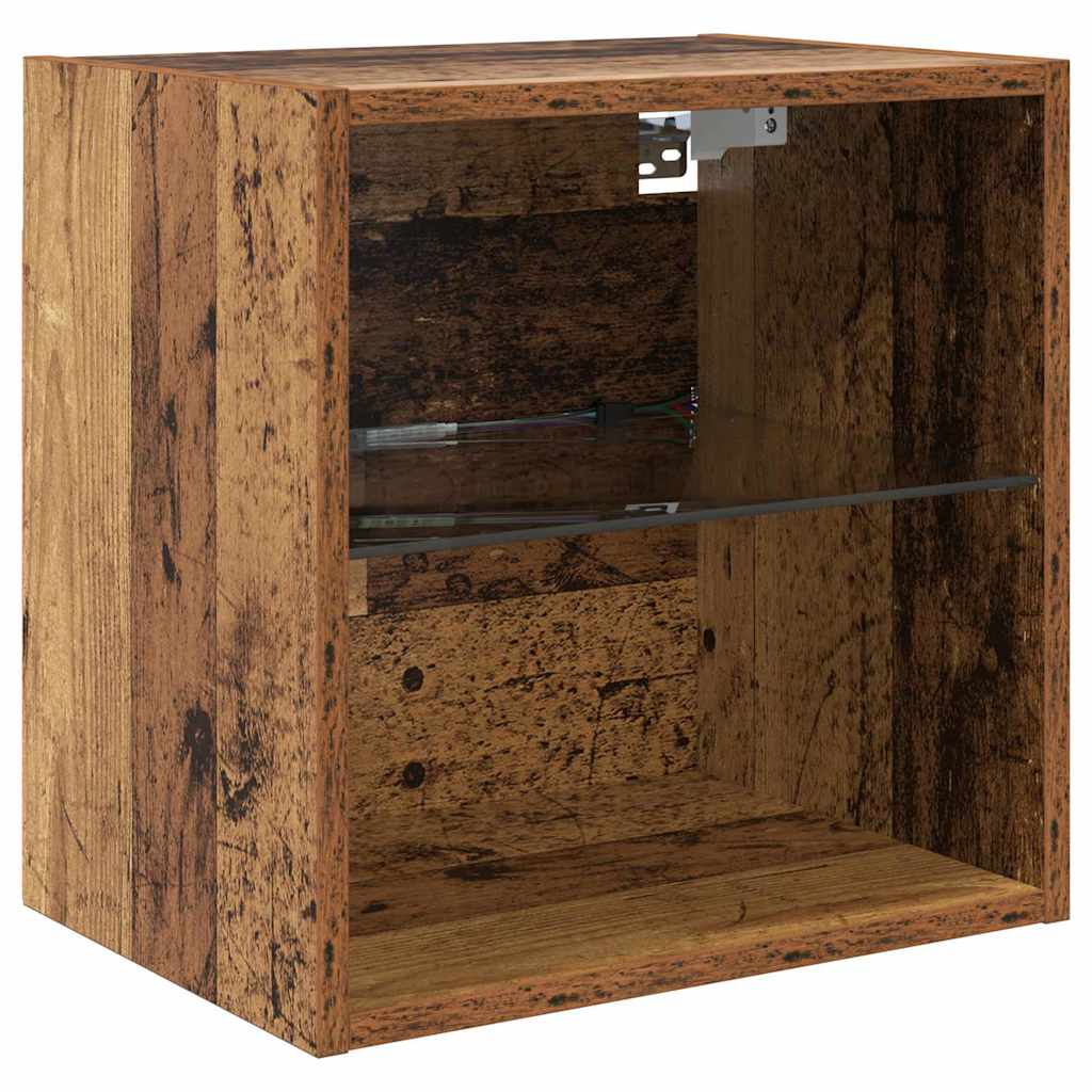 TV Wand Eenheden met LED met LED 5 pcs Oud hout Bewerkt hout is nu te koop bij PeponiXL, paradijselijk wonen!