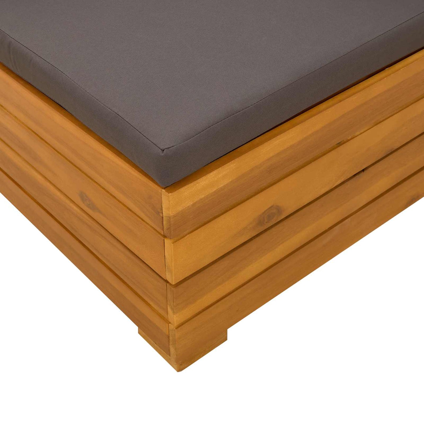 Tuin loungeset met kussen 2 Stuk Bruin Massief Acaciahout is nu te koop bij PeponiXL, paradijselijk wonen!