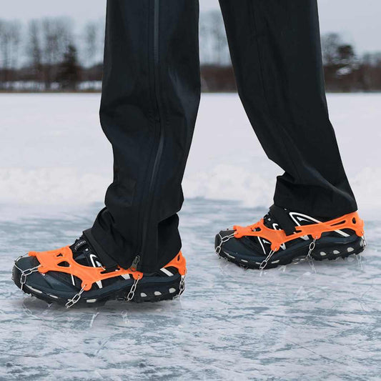 IJs-klemmen voor schoenen met 10 spikes Oranje S is nu te koop bij PeponiXL, paradijselijk wonen!