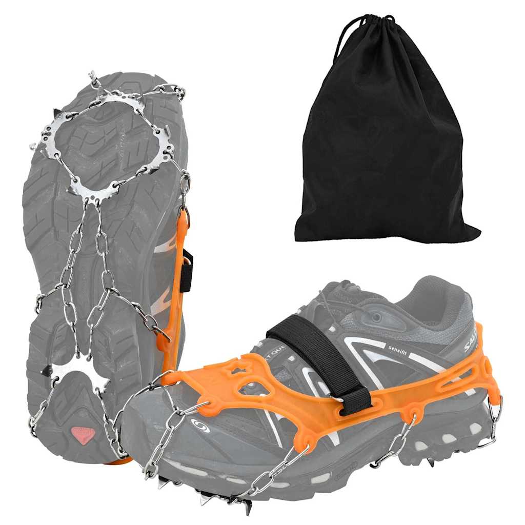 IJs-klemmen voor schoenen met 10 spikes Oranje S is nu te koop bij PeponiXL, paradijselijk wonen!