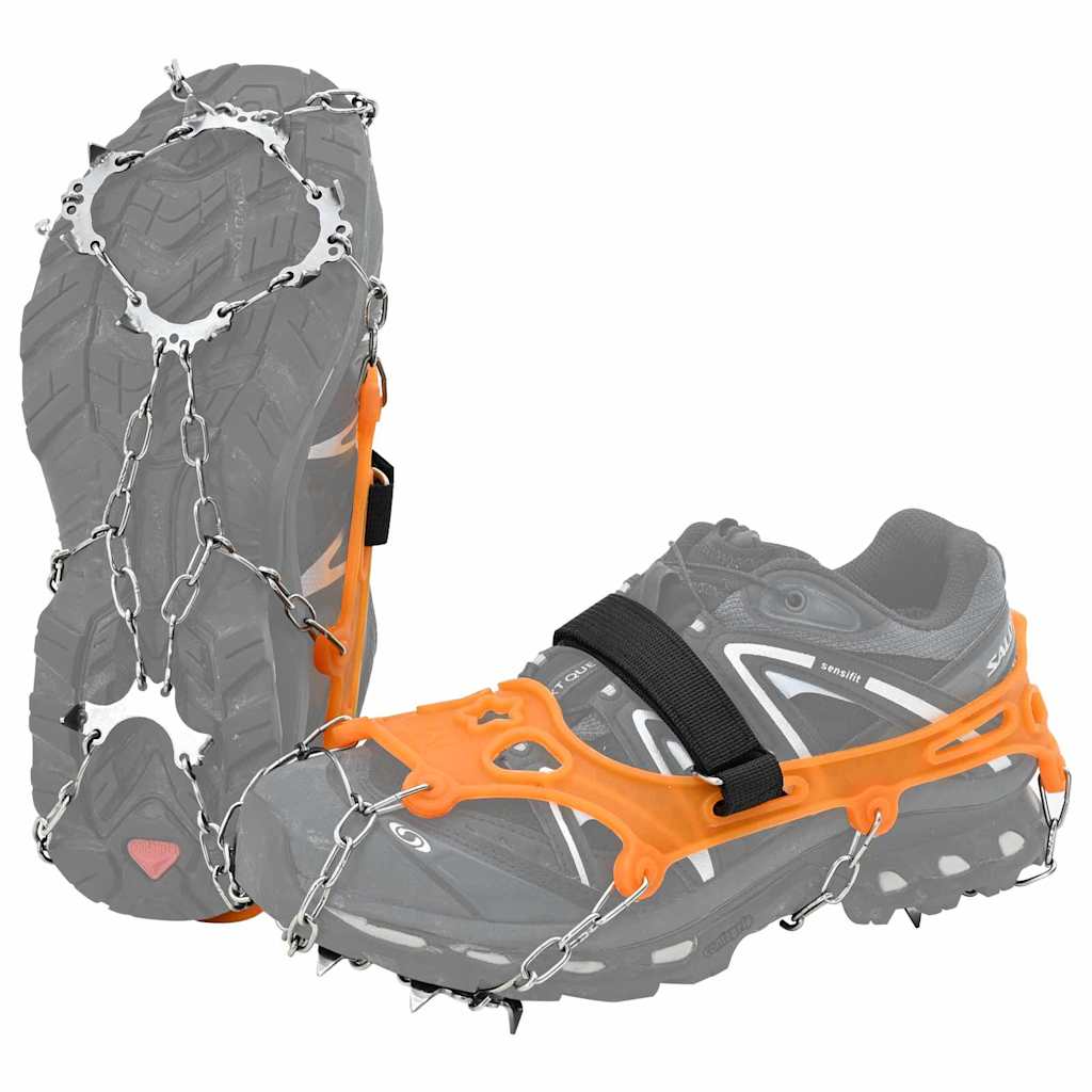 IJs-klemmen voor schoenen met 10 spikes Oranje S is nu te koop bij PeponiXL, paradijselijk wonen!