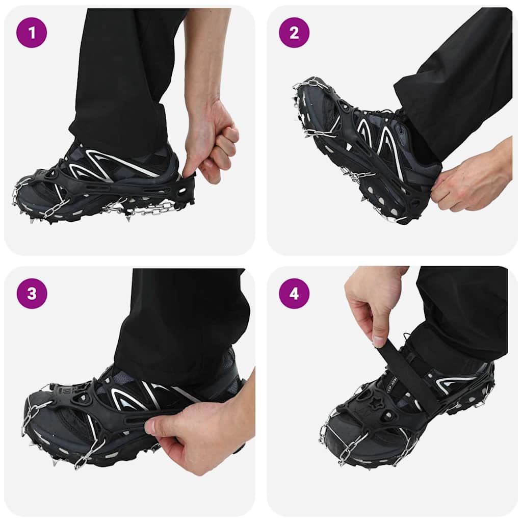 IJs-klemmen voor schoenen Zwart XL is nu te koop bij PeponiXL, paradijselijk wonen!