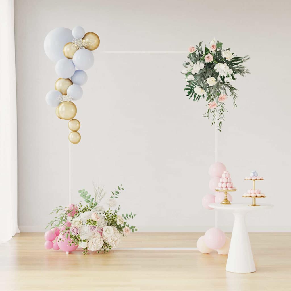 Trouwrand Wit 150 x 49,5 x 200 cm Staal is nu te koop bij PeponiXL, paradijselijk wonen!