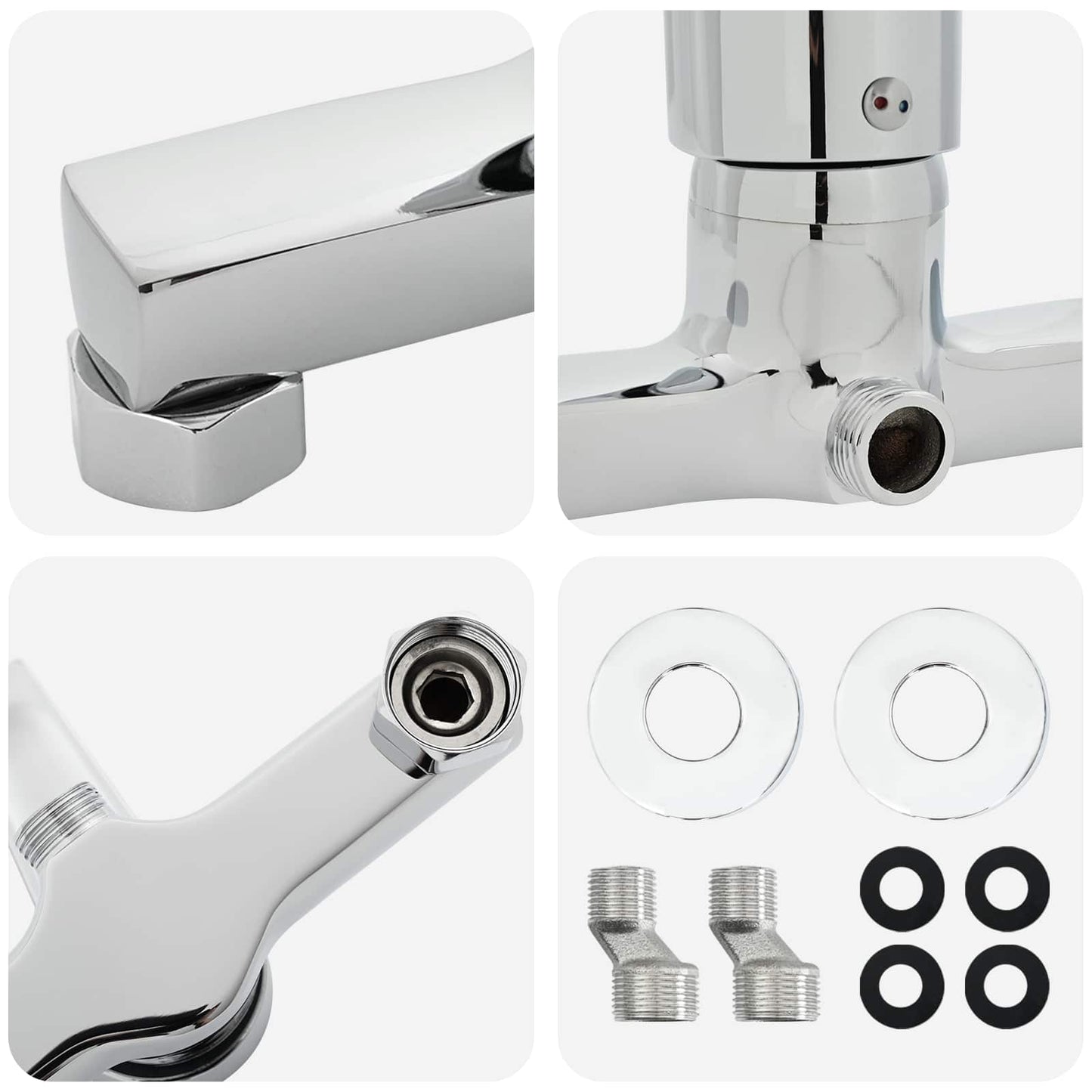 Douchemengkraan Chroom G 1 / 2 inch Koper is nu te koop bij PeponiXL, paradijselijk wonen!