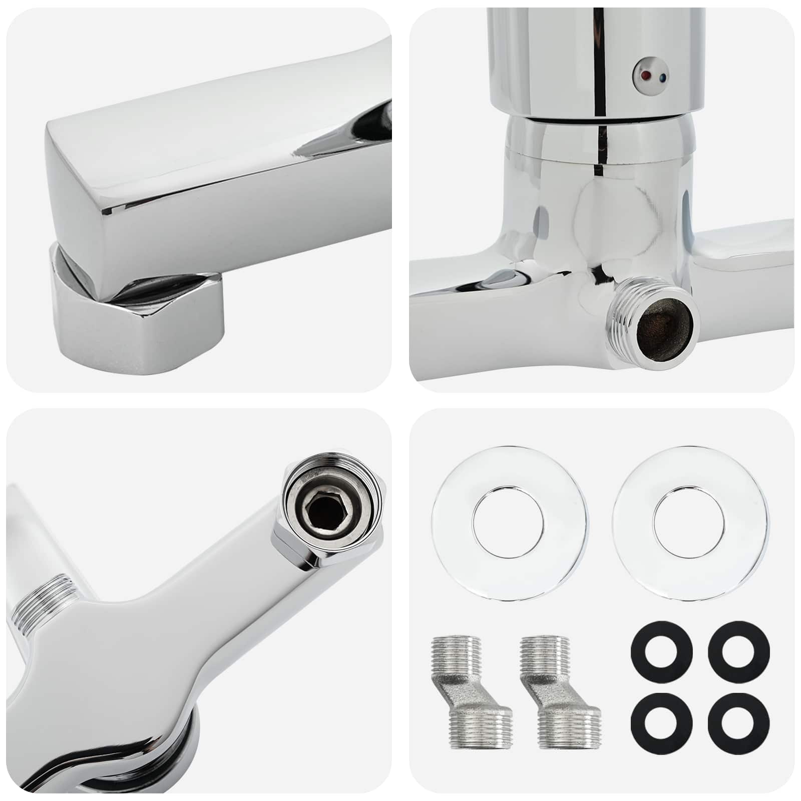 Douchemengkraan Chroom G 1 / 2 inch Koper is nu te koop bij PeponiXL, paradijselijk wonen!