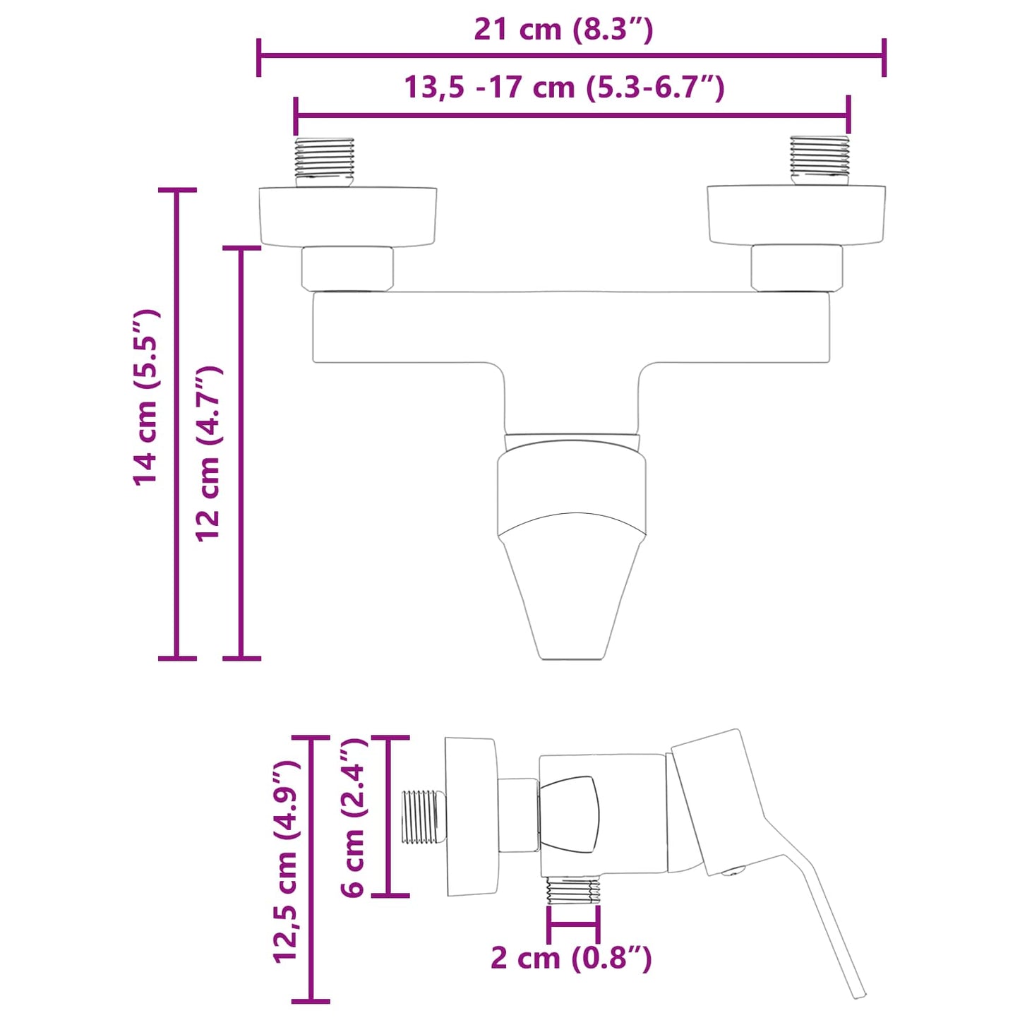 Douchemengkraan Zwart G 1 / 2 inch Koper is nu te koop bij PeponiXL, paradijselijk wonen!