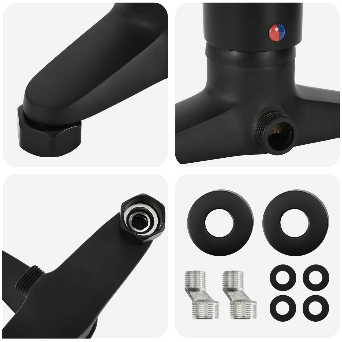 Douchemengkraan Zwart G 1 / 2 inch is nu te koop bij PeponiXL, paradijselijk wonen!