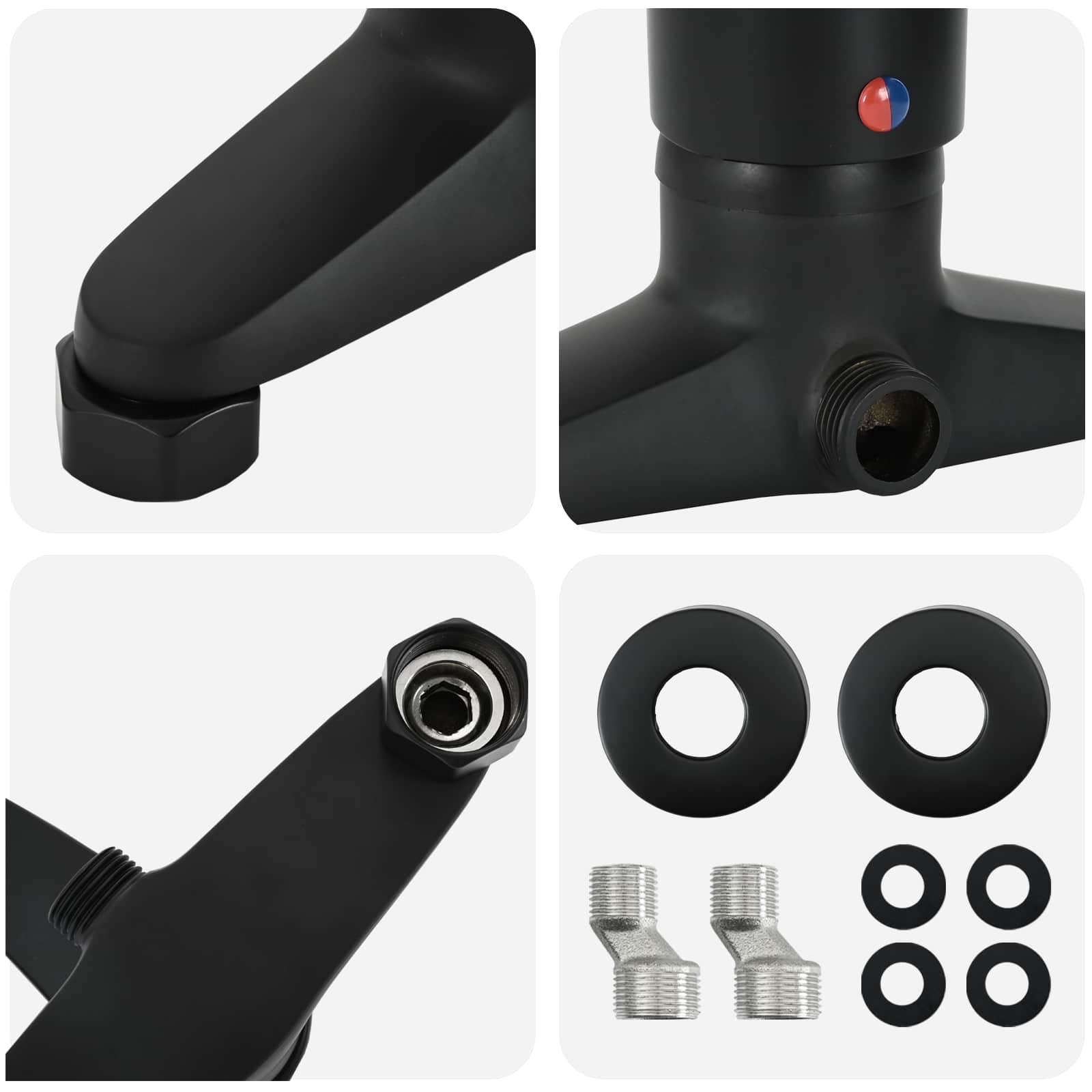 Douchemengkraan Zwart G 1 / 2 inch is nu te koop bij PeponiXL, paradijselijk wonen!