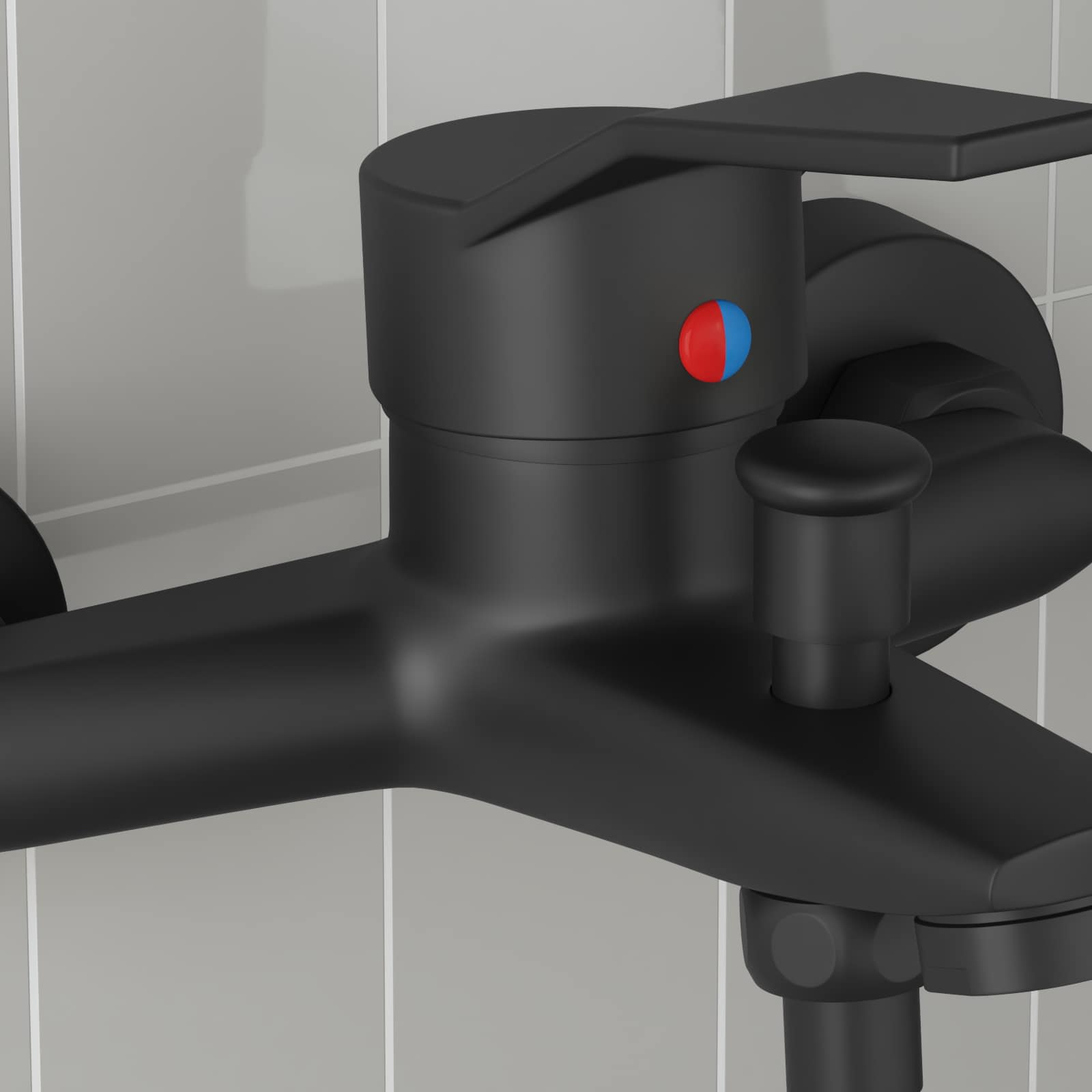 Douchemengkraan Zwart G 1 / 2 inch is nu te koop bij PeponiXL, paradijselijk wonen!