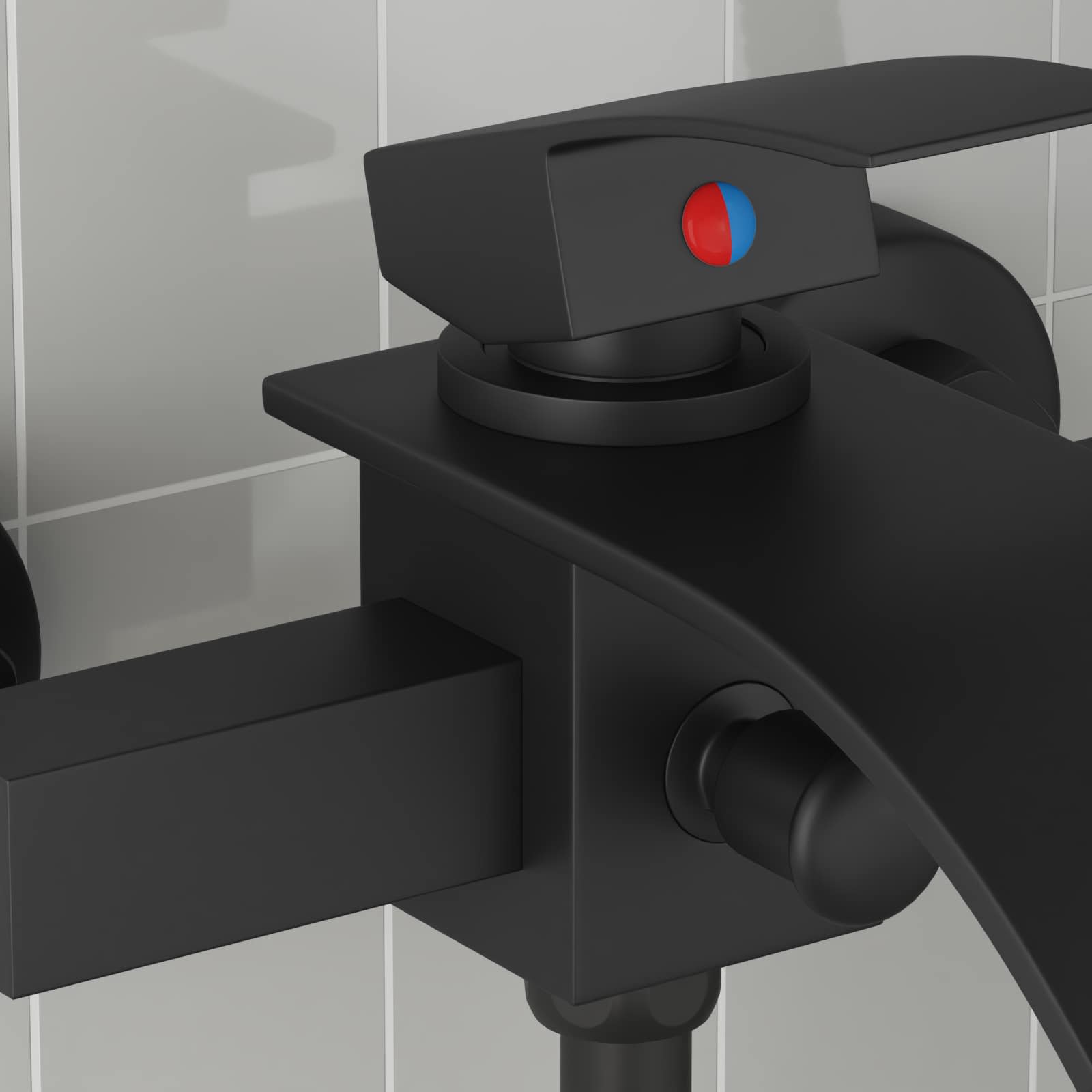 Douchemengkraan Zwart G 1 / 2 inch is nu te koop bij PeponiXL, paradijselijk wonen!