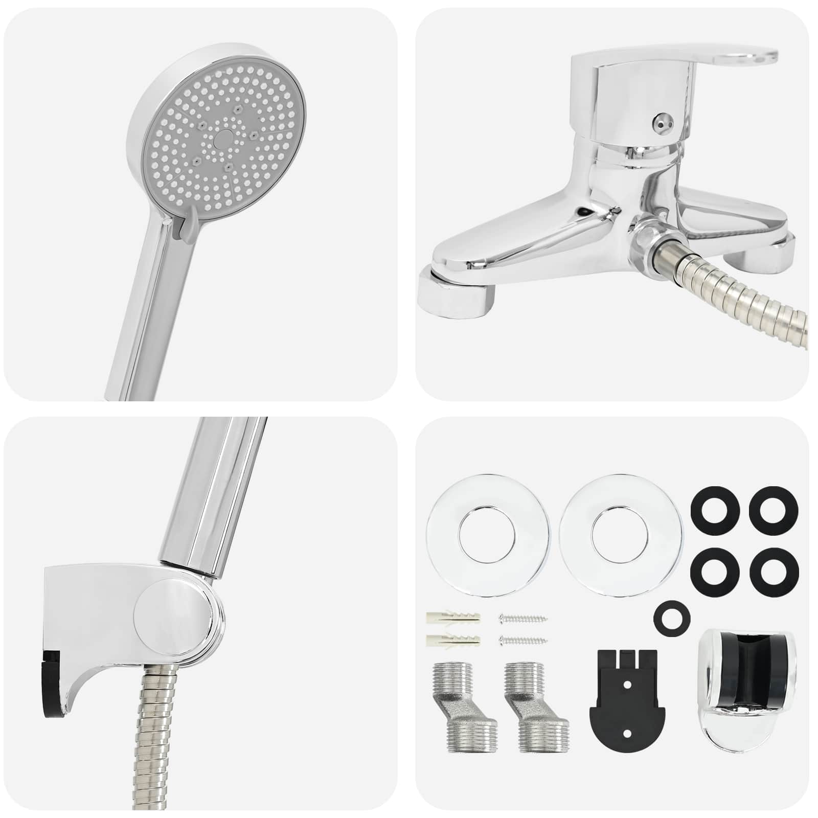 Doucheset Chroom G 1 / 2 inch is nu te koop bij PeponiXL, paradijselijk wonen!