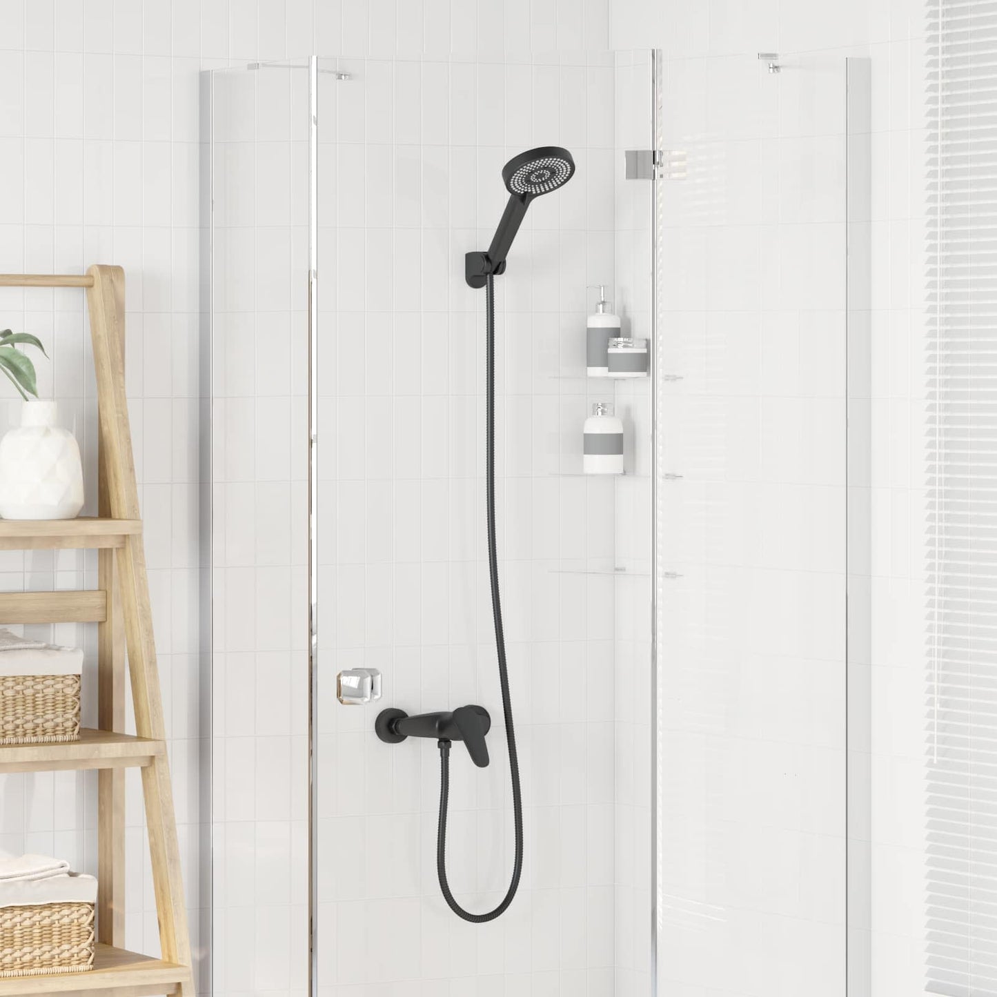 Doucheset Zwart G 1 / 2 inch is nu te koop bij PeponiXL, paradijselijk wonen!