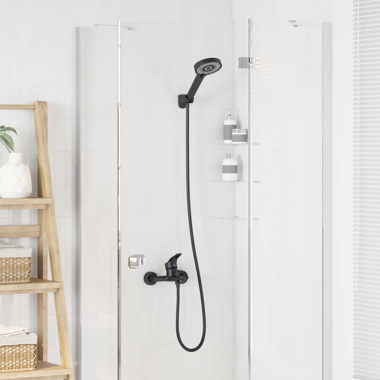 Doucheset Zwart G 1 / 2 inch is nu te koop bij PeponiXL, paradijselijk wonen!