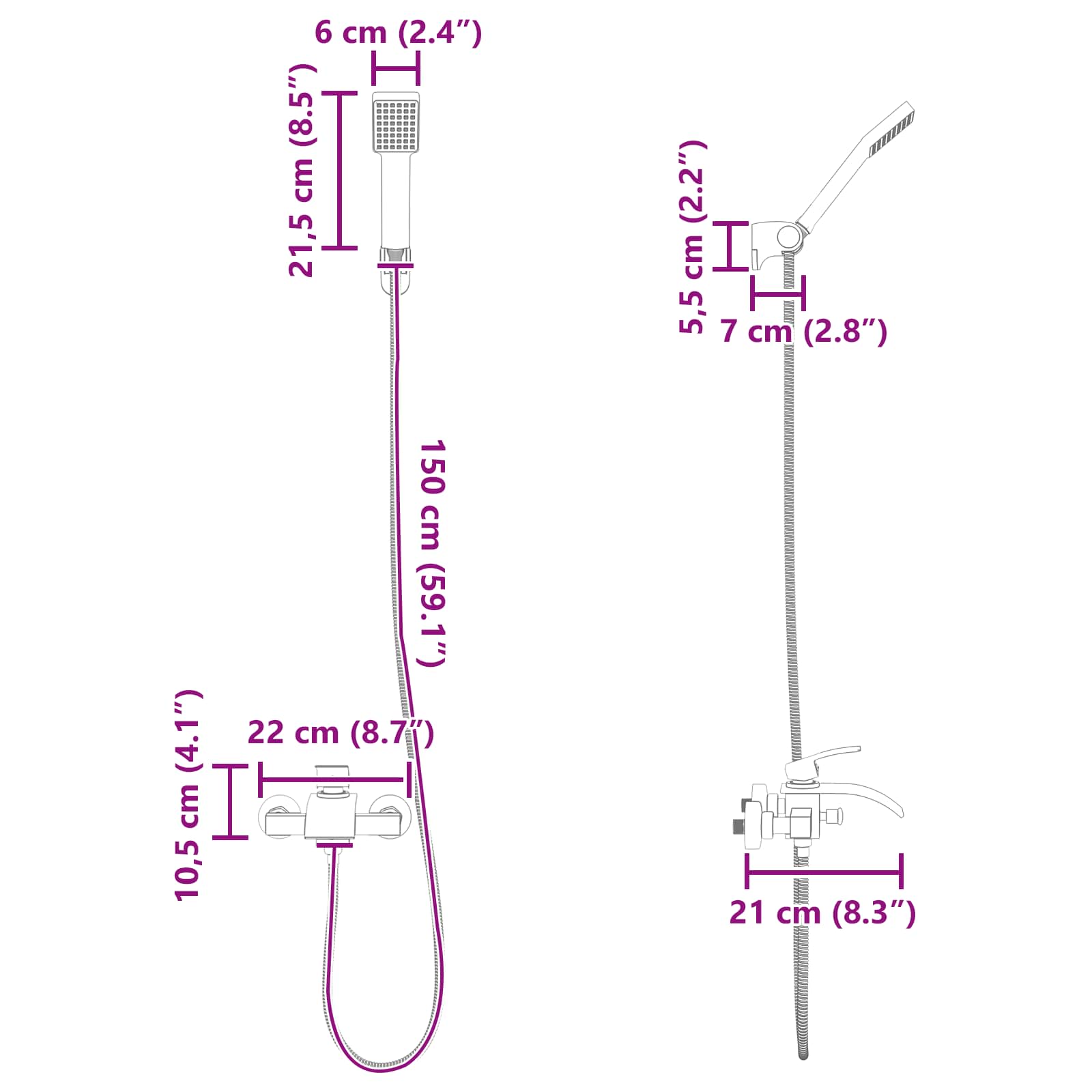 Doucheset Chroom G 1 / 2 inch is nu te koop bij PeponiXL, paradijselijk wonen!