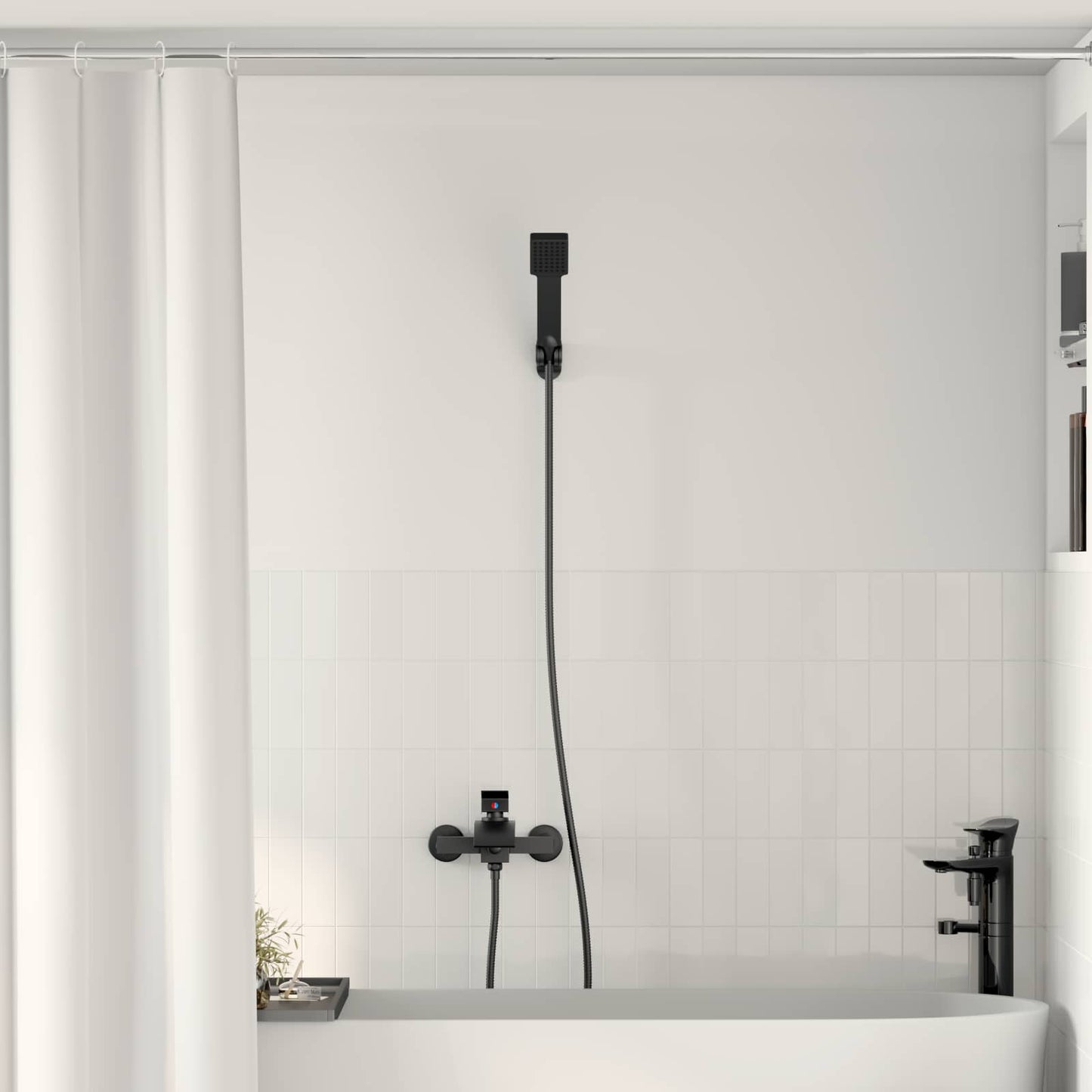 Doucheset Zwart G 1 / 2 inch is nu te koop bij PeponiXL, paradijselijk wonen!