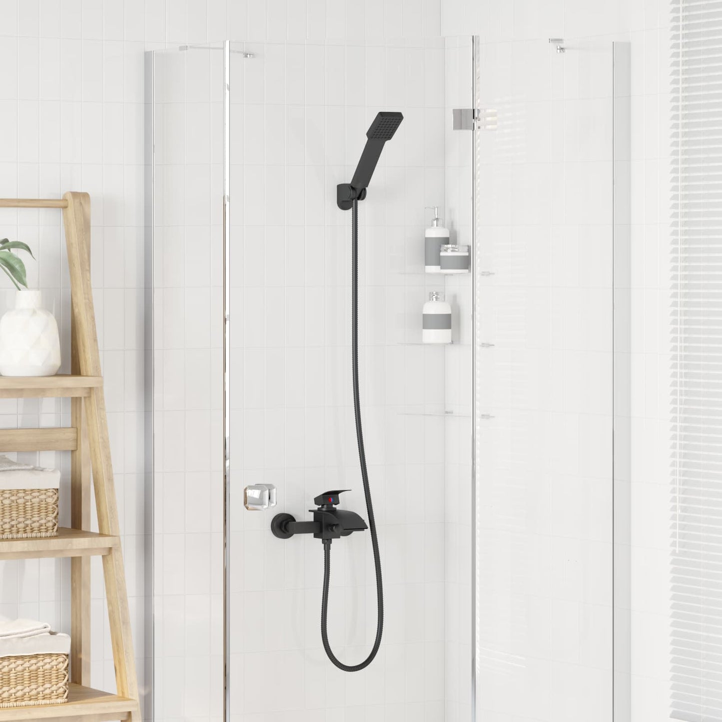 Doucheset Zwart G 1 / 2 inch is nu te koop bij PeponiXL, paradijselijk wonen!