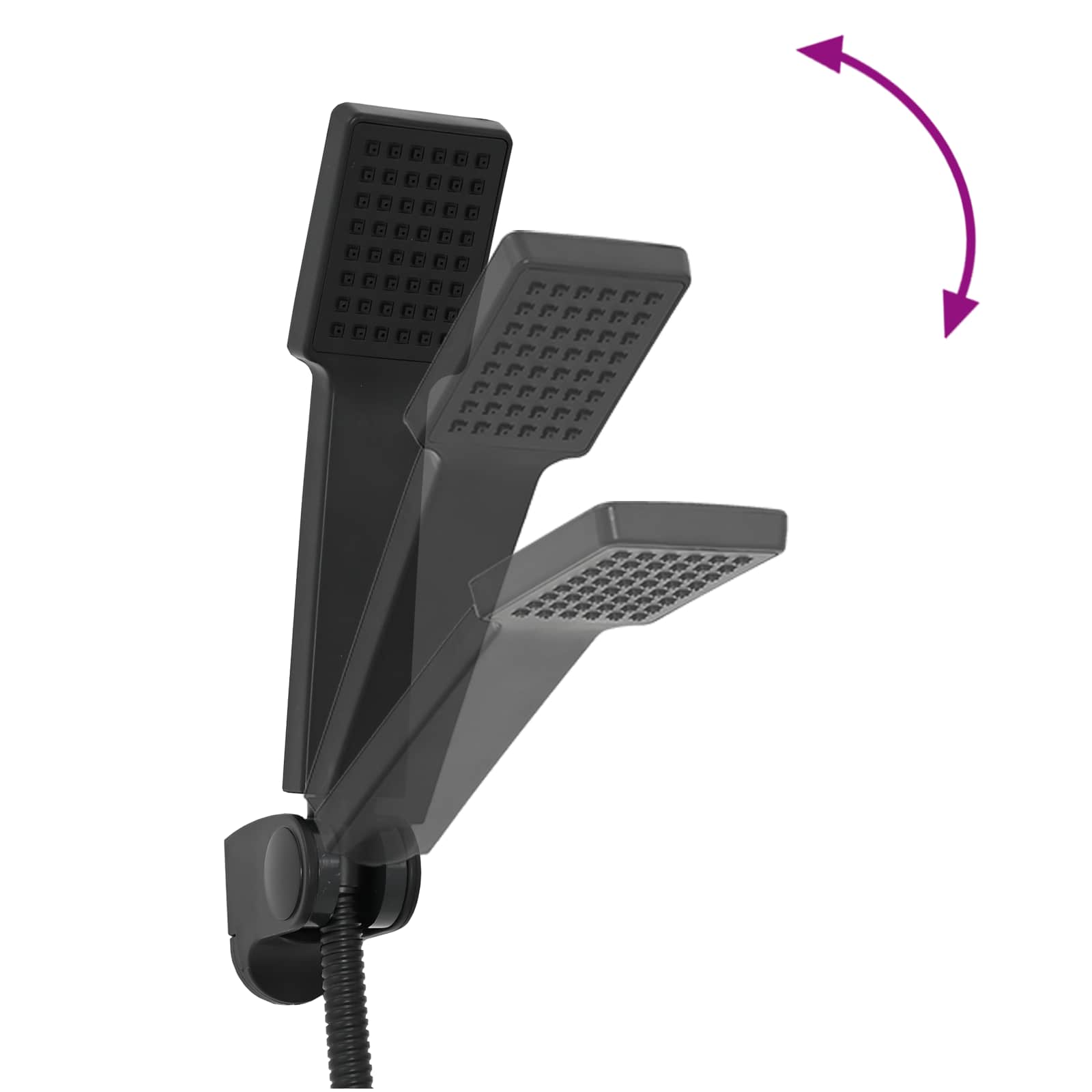 Doucheset Zwart G 1 / 2 inch is nu te koop bij PeponiXL, paradijselijk wonen!