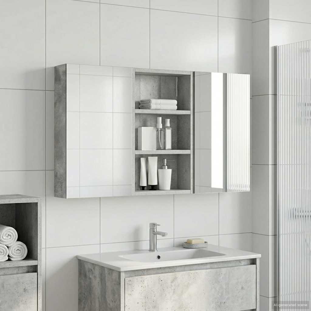 Badkamerkastenset 3 pcs 90 x 10,5 x 50 cm Bewerkt hout is nu te koop bij PeponiXL, paradijselijk wonen!