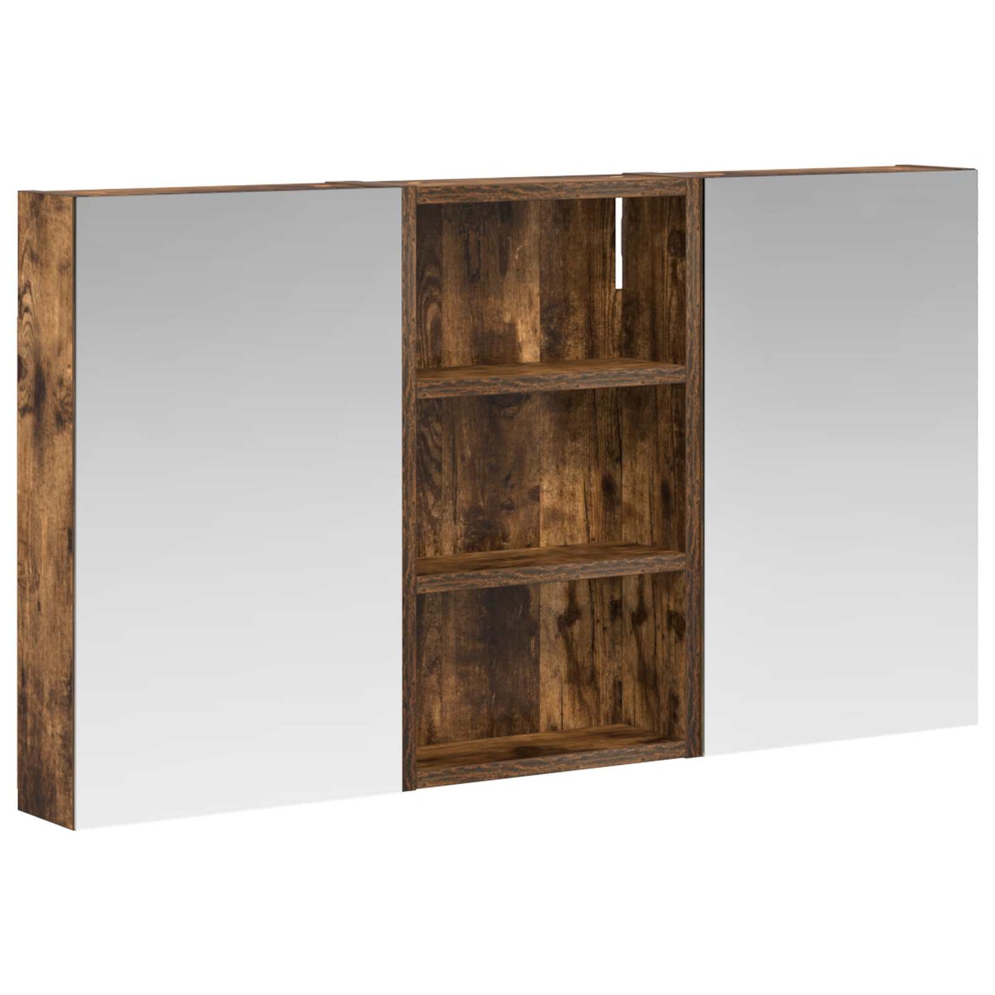 Badkamerkastenset 3 pcs 90 x 10,5 x 50 cm Bewerkt hout is nu te koop bij PeponiXL, paradijselijk wonen!
